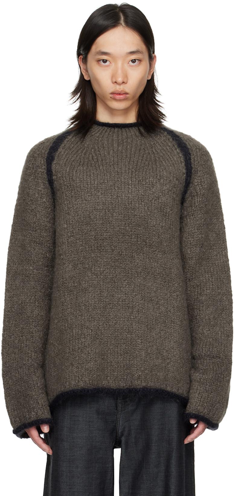 Gray Rider Roundneck Sweater by OUR LEGACY
