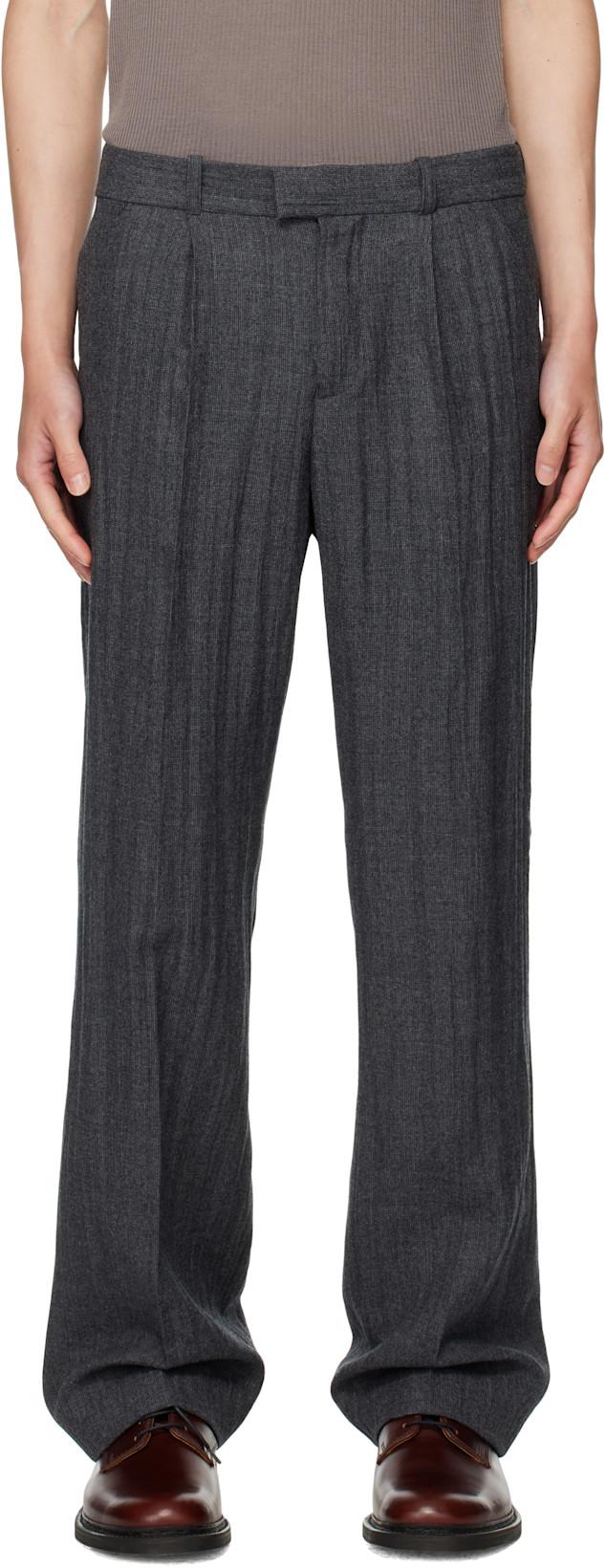 Gray Slack Trousers by OUR LEGACY