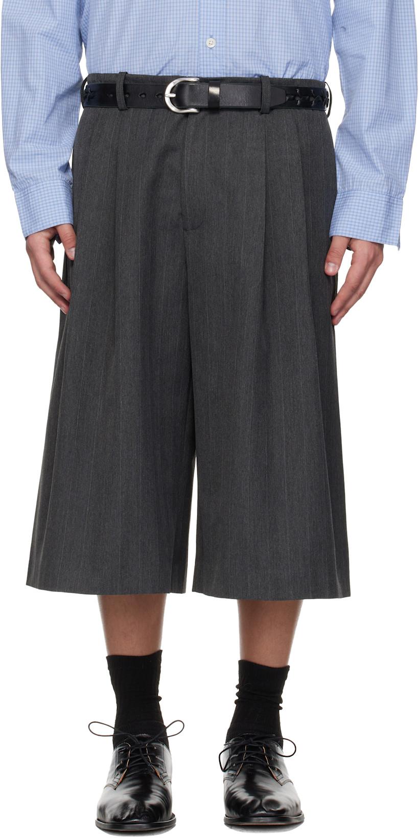 Gray Split Shorts by OUR LEGACY