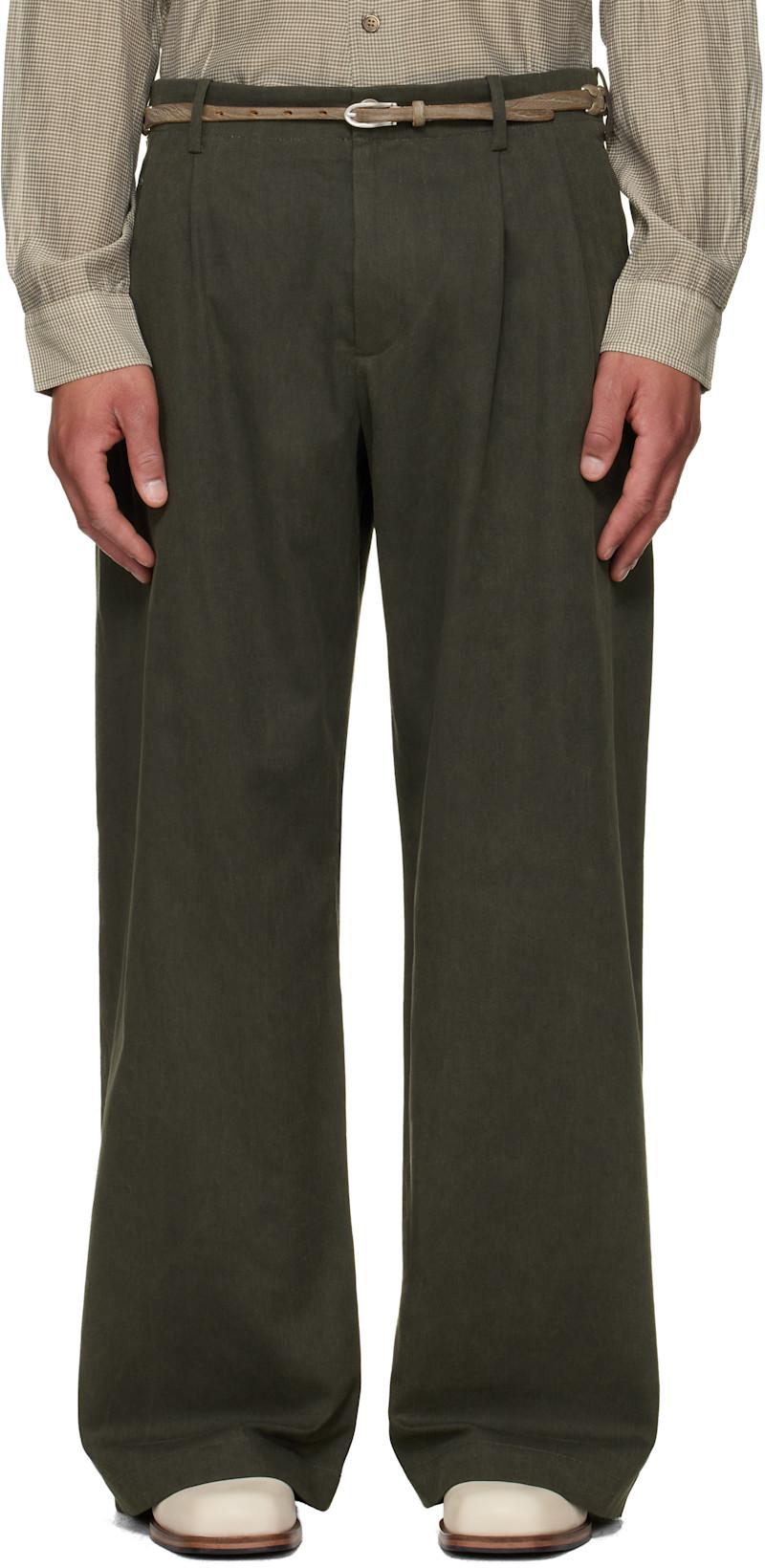 Green Bridge Chino Trousers by OUR LEGACY