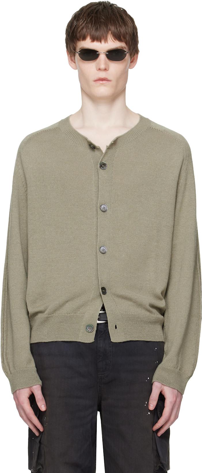 Green True Cardigan by OUR LEGACY