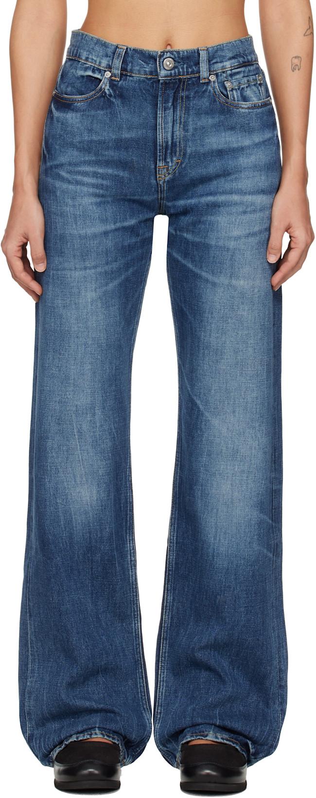 Indigo Wata Cut Jeans by OUR LEGACY