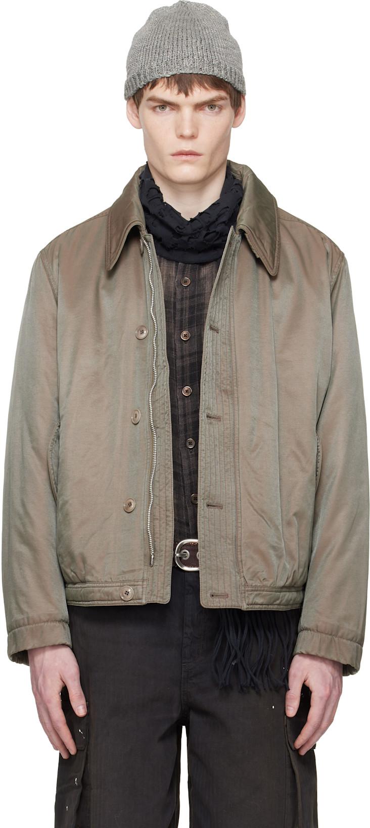 Khaki Auto Jacket by OUR LEGACY