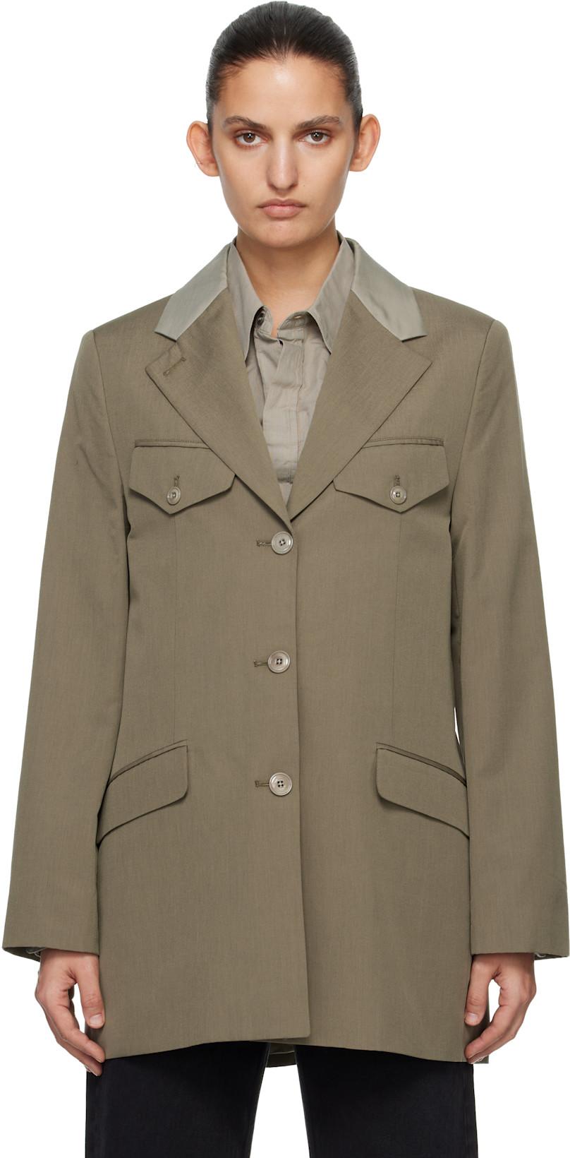 Khaki Cruise Blazer by OUR LEGACY