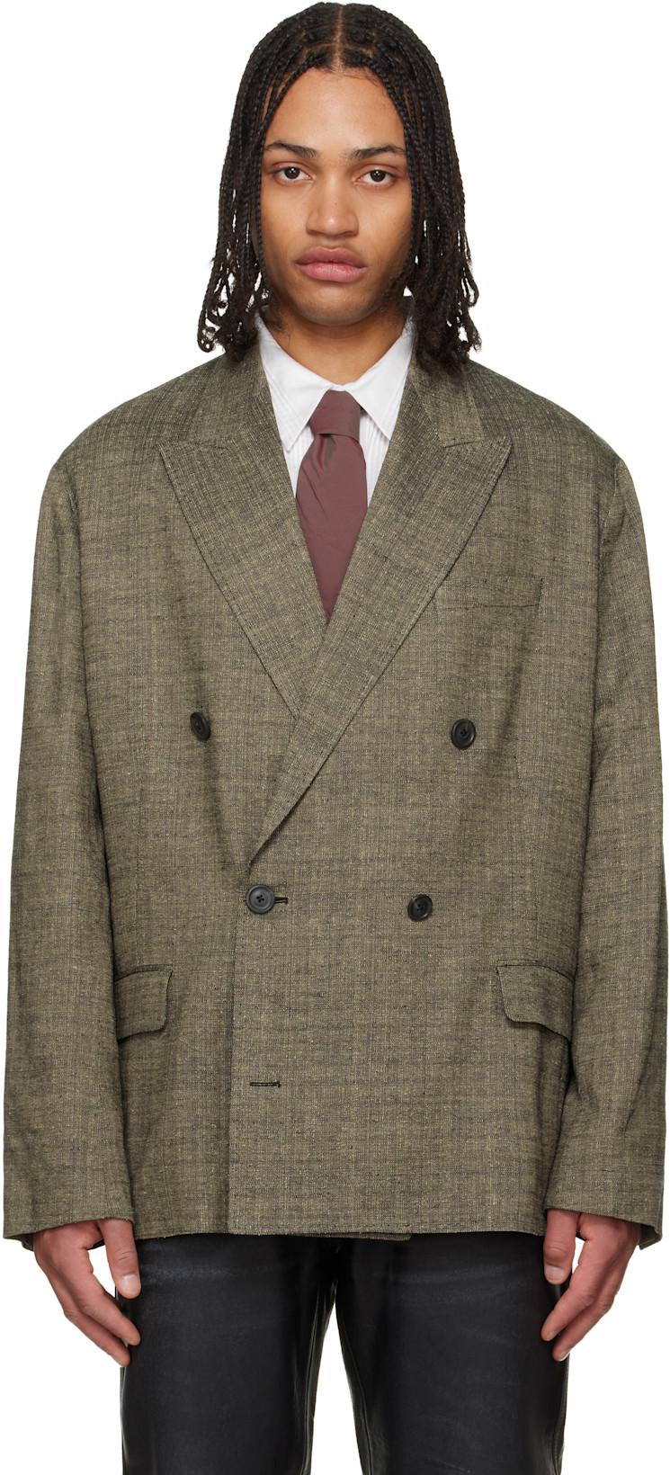 Khaki Halt Blazer by OUR LEGACY