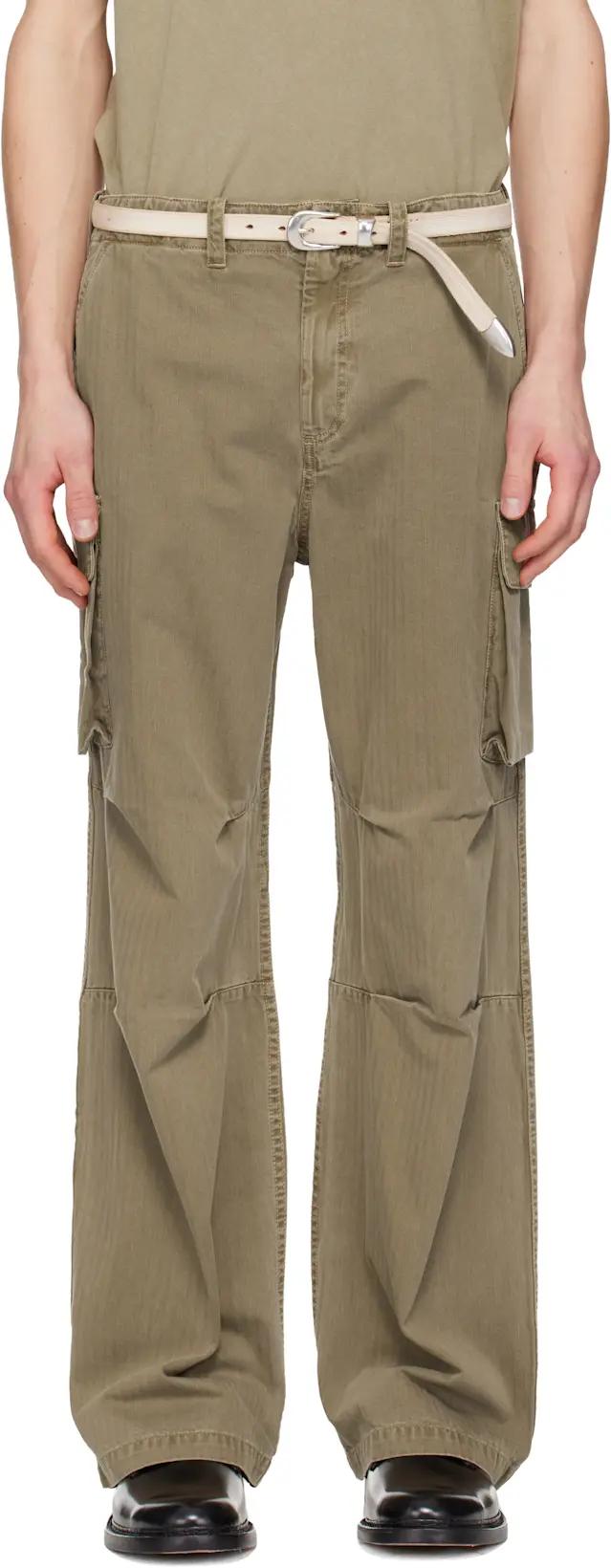 Khaki Mount Cargo Pants by OUR LEGACY