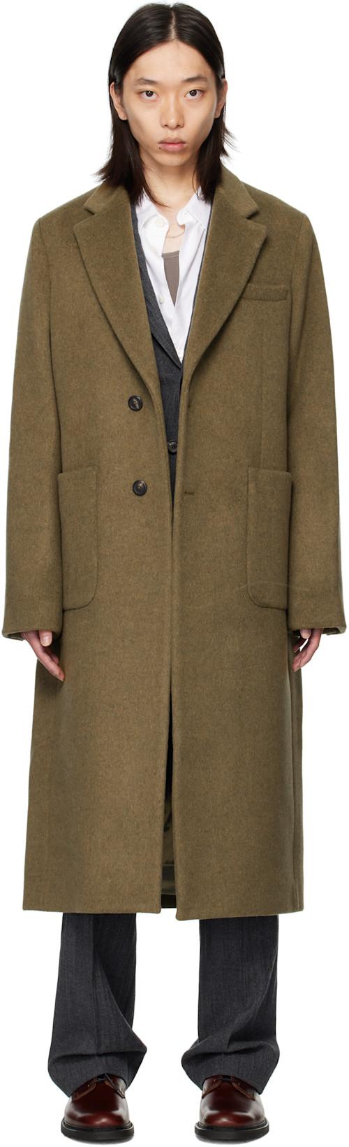 Khaki Robe Over Coat by OUR LEGACY