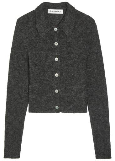 Mazzy alpaca-blend cardigan by OUR LEGACY