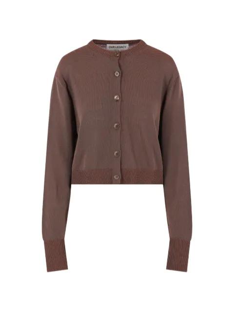 Micro button-up cardigan by OUR LEGACY