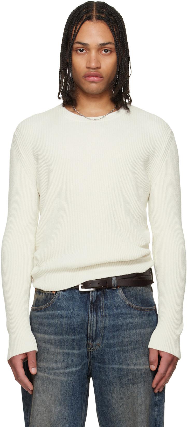 Off-White Compact Roundneck Sweater by OUR LEGACY