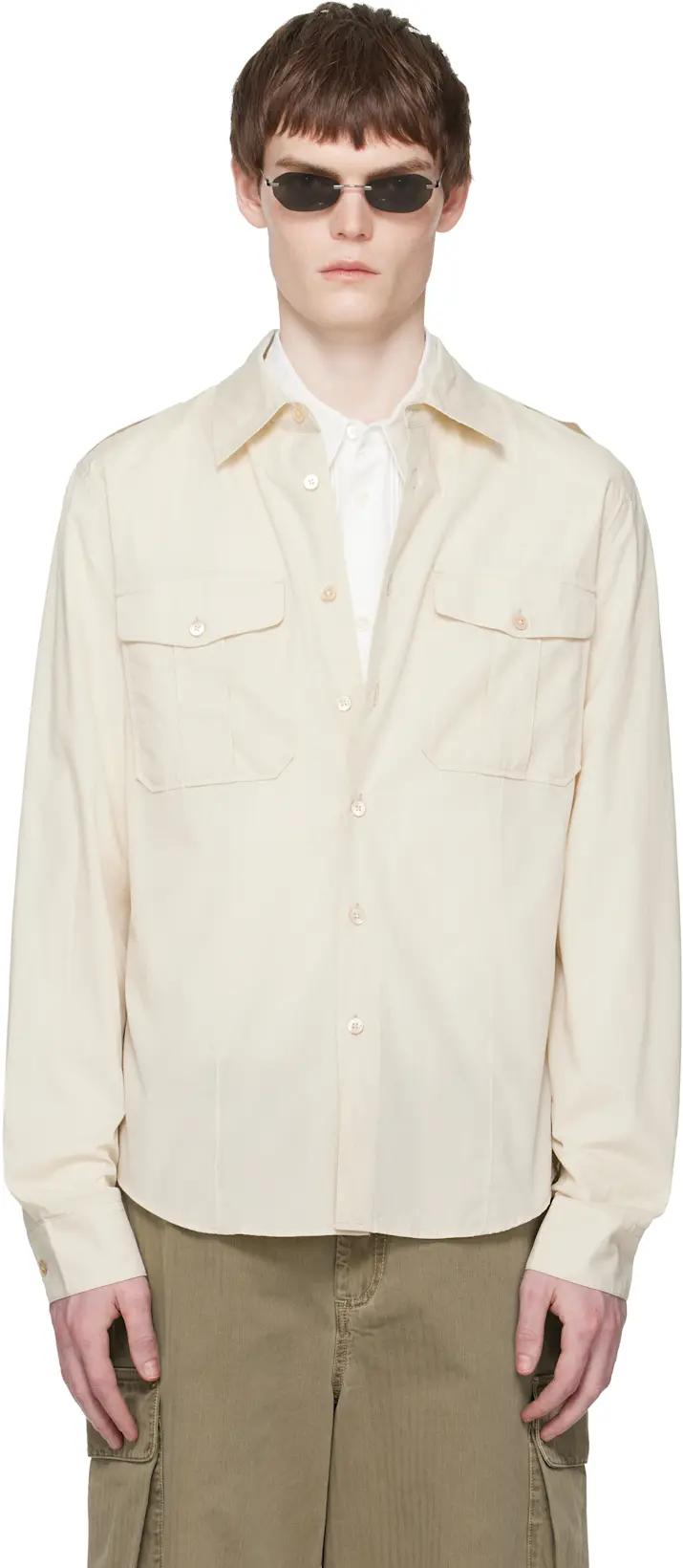 Off-White Lean Shirt by OUR LEGACY