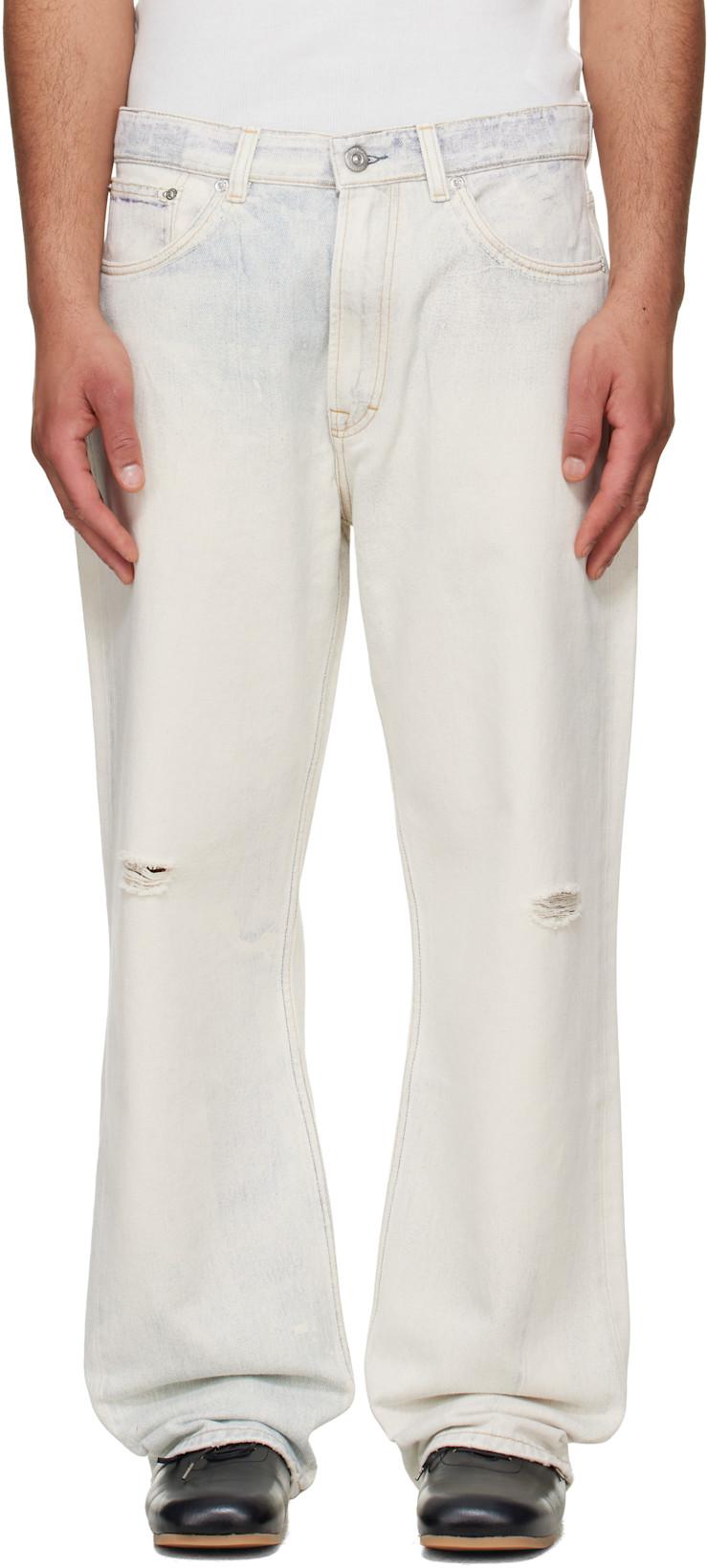 Off-White Third Cut Jeans by OUR LEGACY