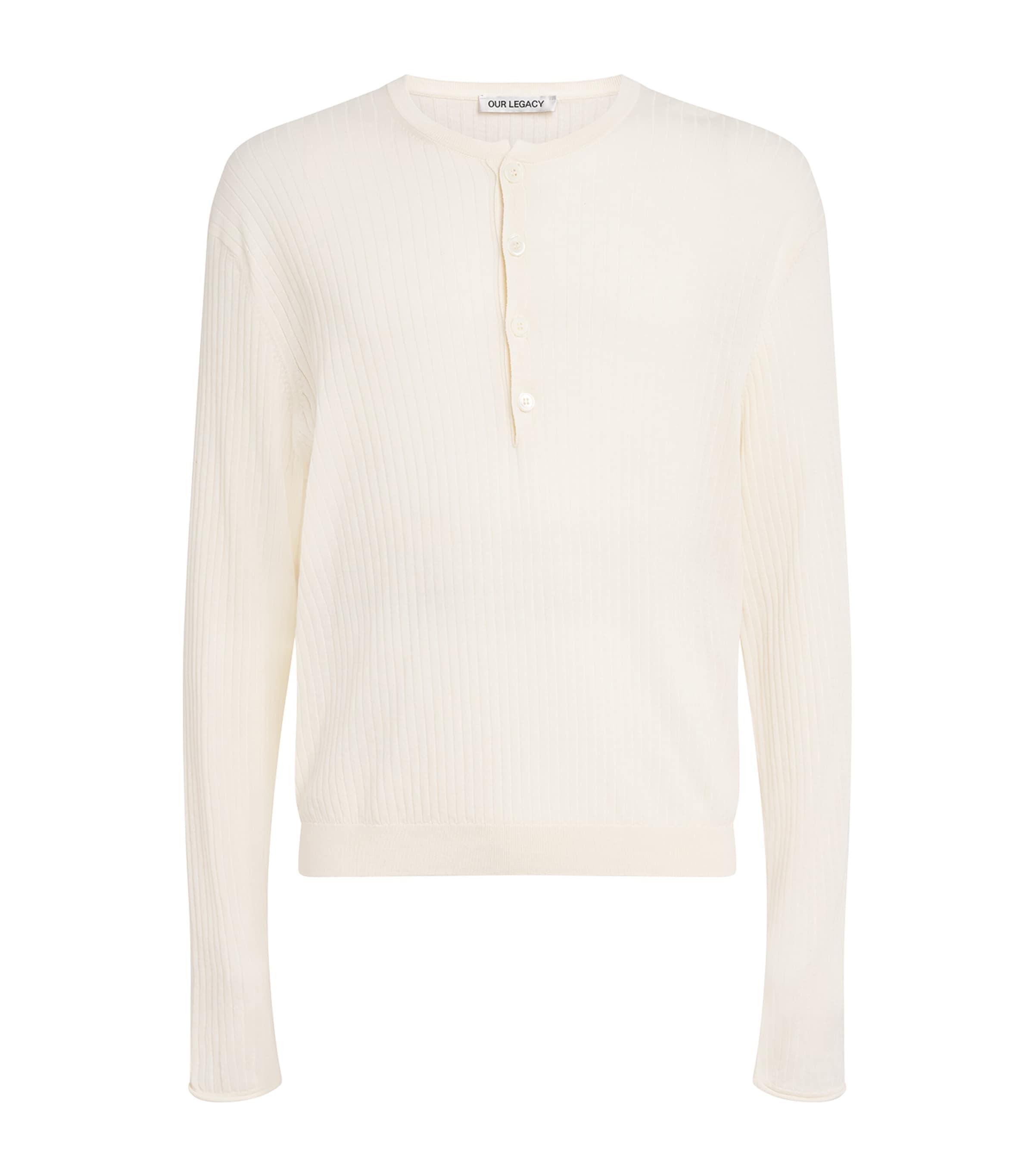 Our Legacy Cotton Ribbed Henley Top by OUR LEGACY
