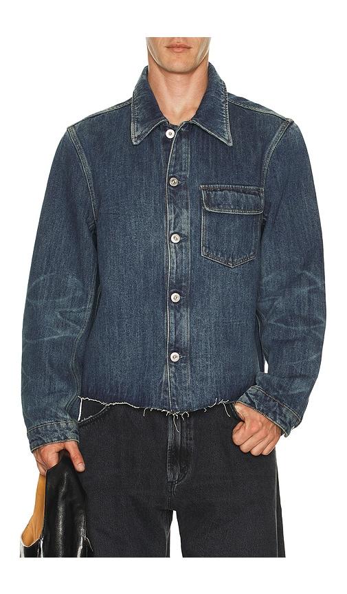 Our Legacy Cut Rebirth Jacket in Blue by OUR LEGACY