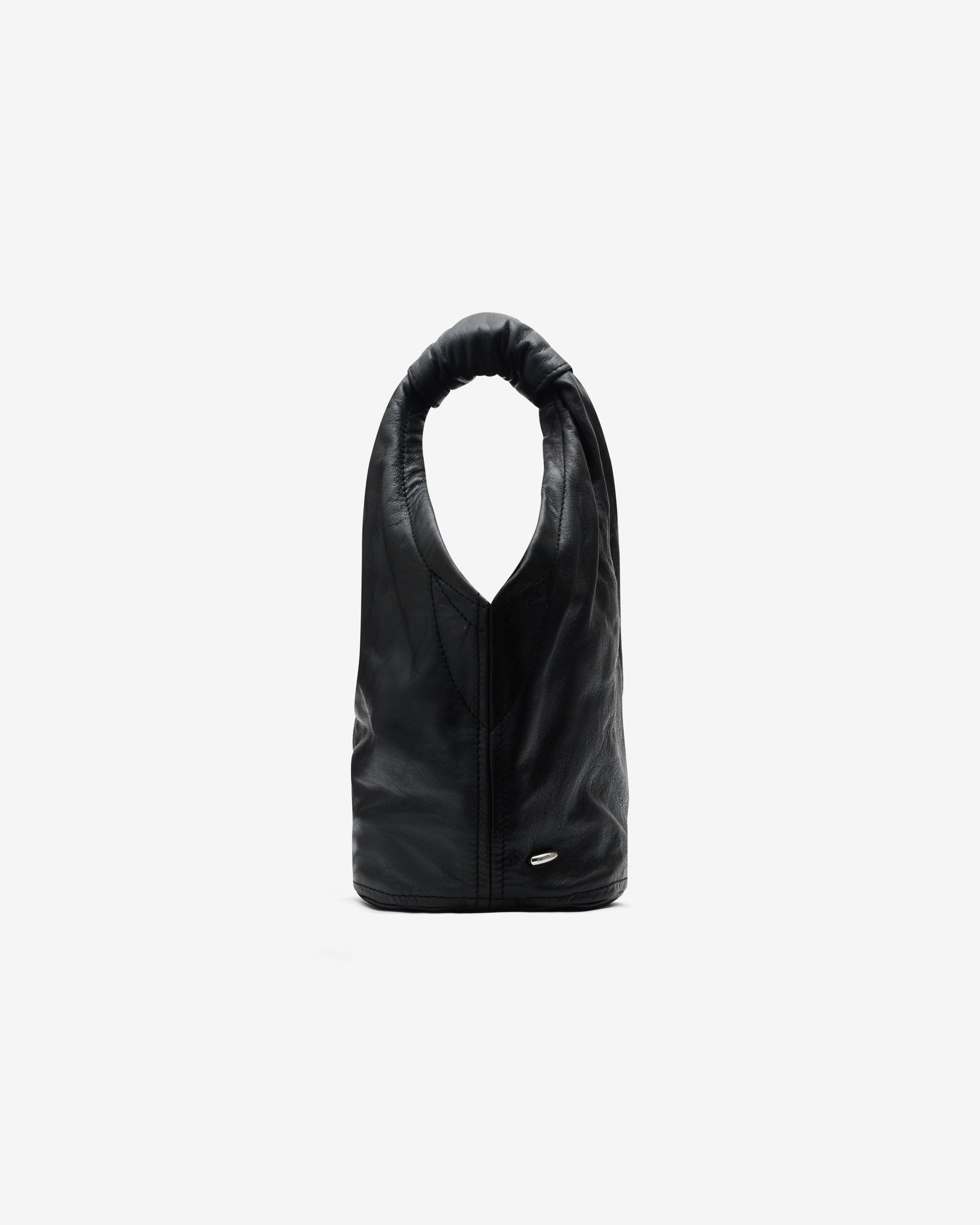 Our Legacy - Fofinho Drip Bag - (Malleable Black Bull Hide) by OUR LEGACY