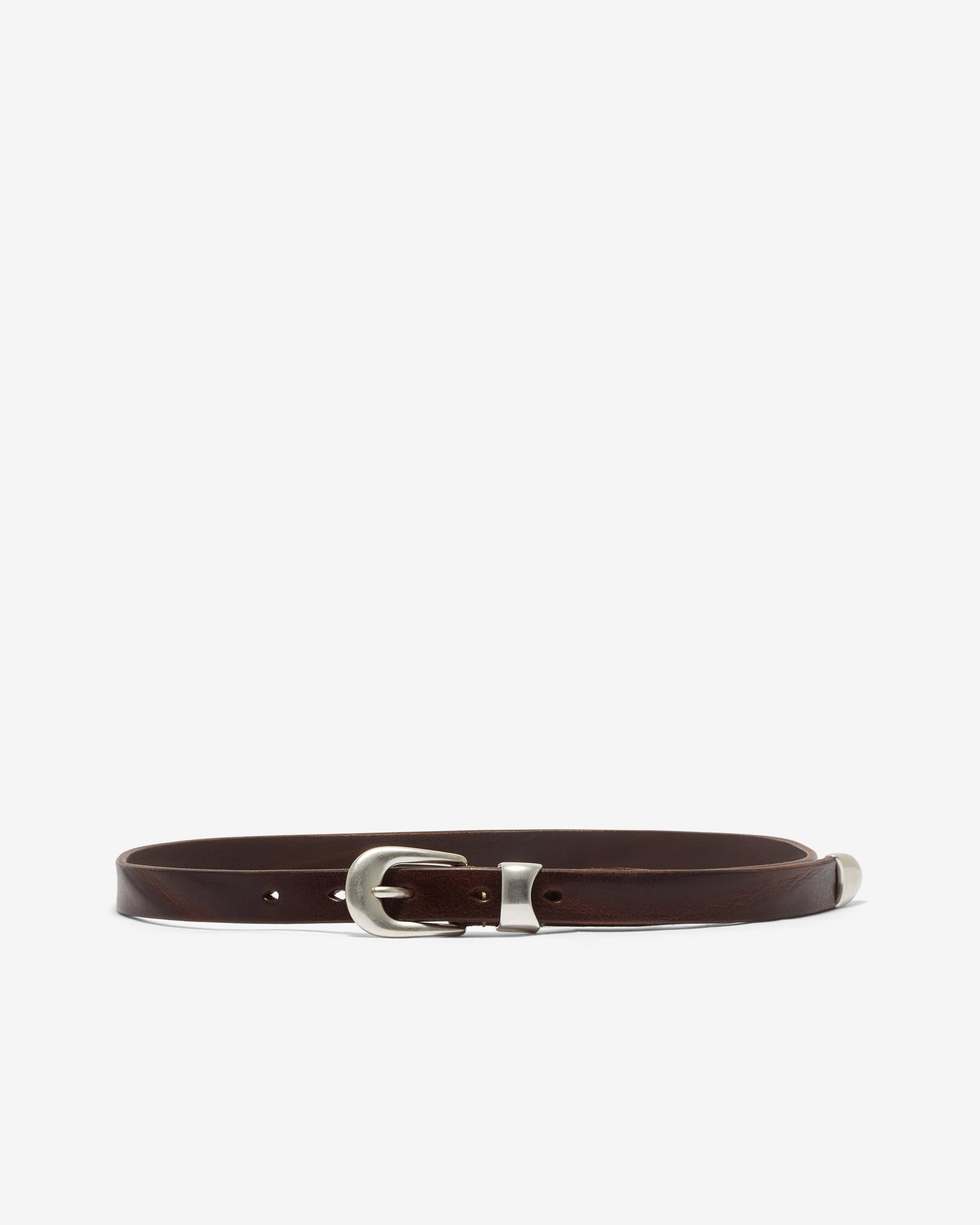Our Legacy - Men's 2 Cm Belt - (Brown Leather) by OUR LEGACY