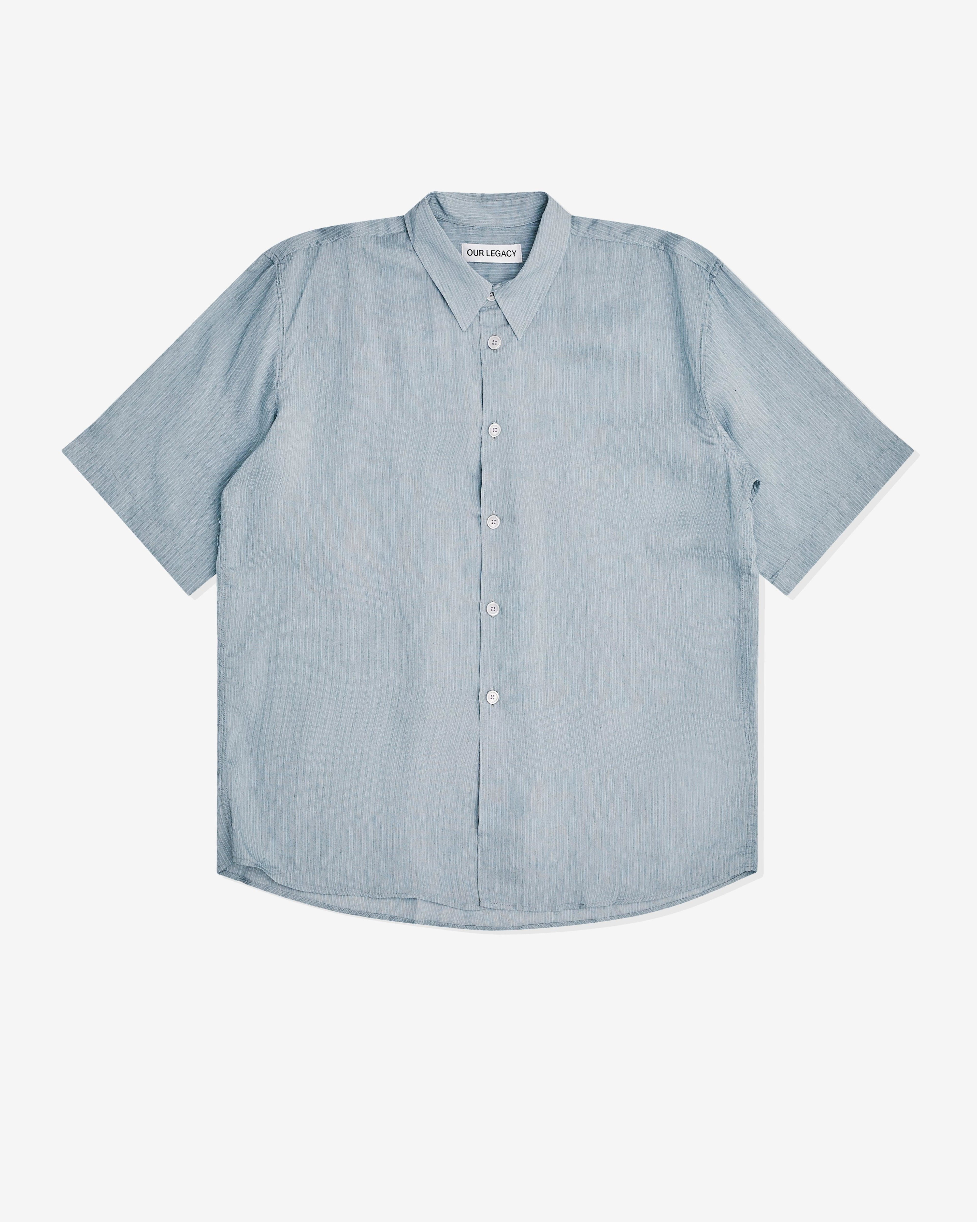 Our Legacy - Men’s Beyond Shirt Shortsleeve - (Geo Stripe) by OUR LEGACY