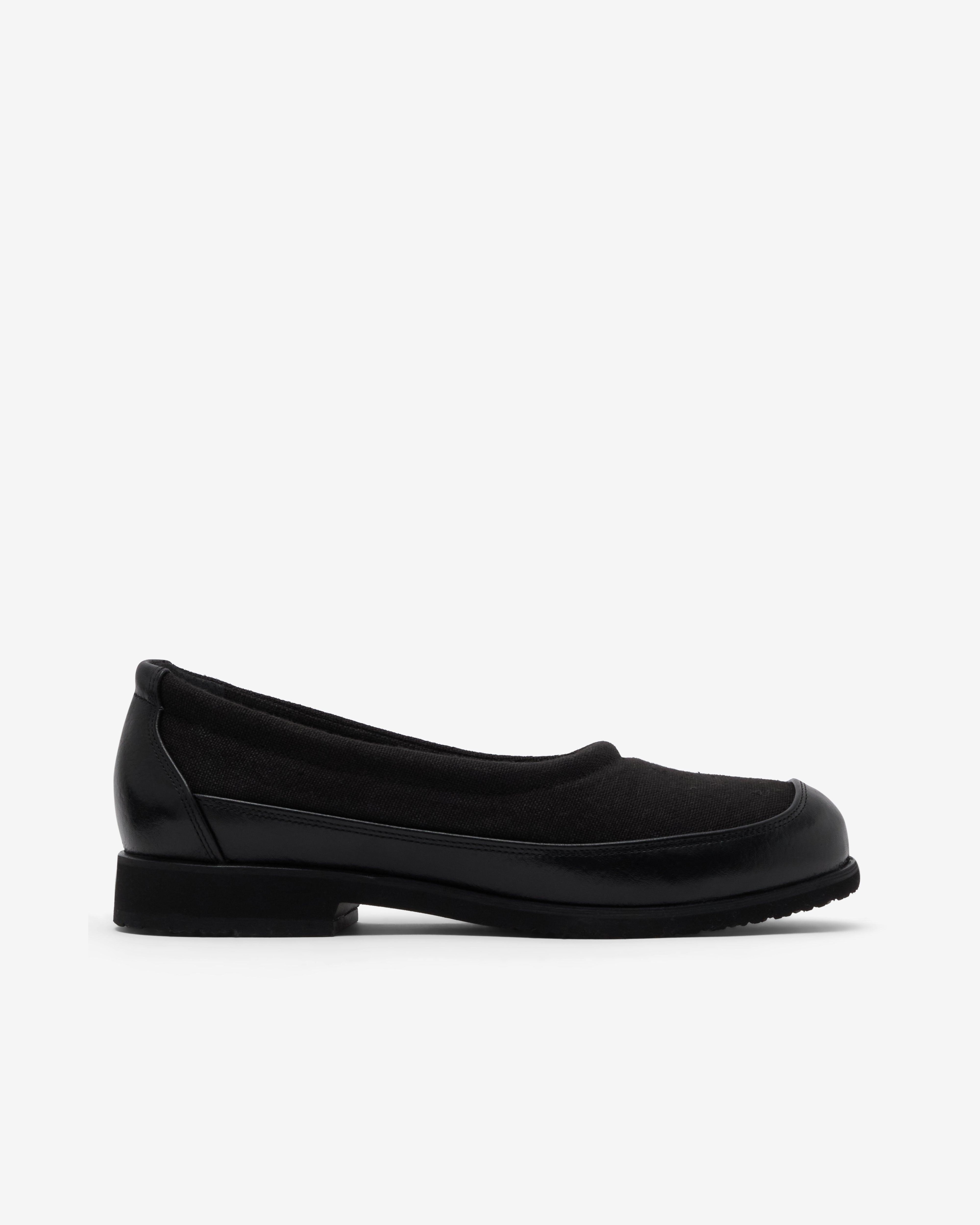 Our Legacy - Men's Bohemian Slipper - (Deep Black Leather) by OUR LEGACY