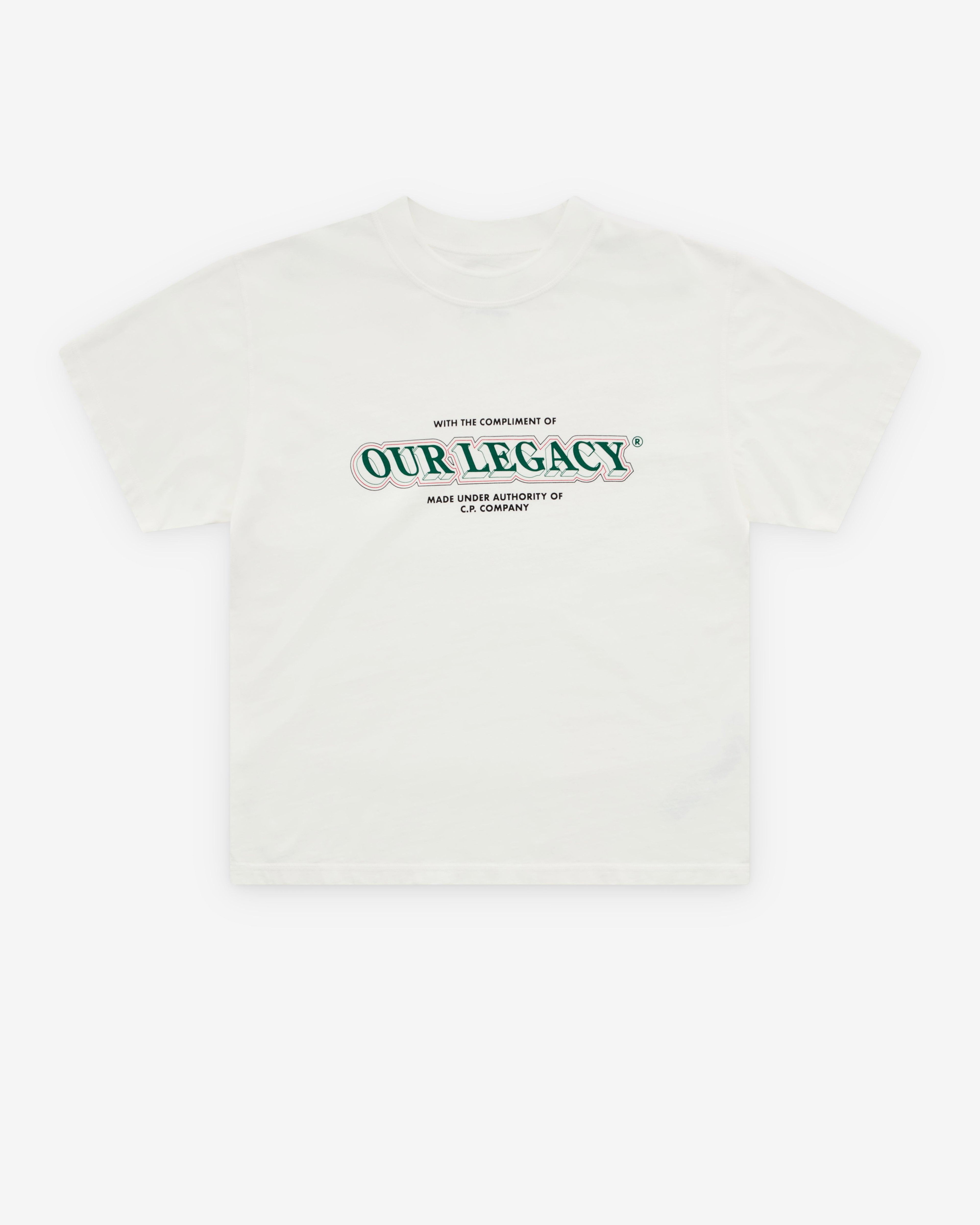 Our Legacy - Men's C.P. Company Deck T-Shirt - (Gauze White) by OUR LEGACY