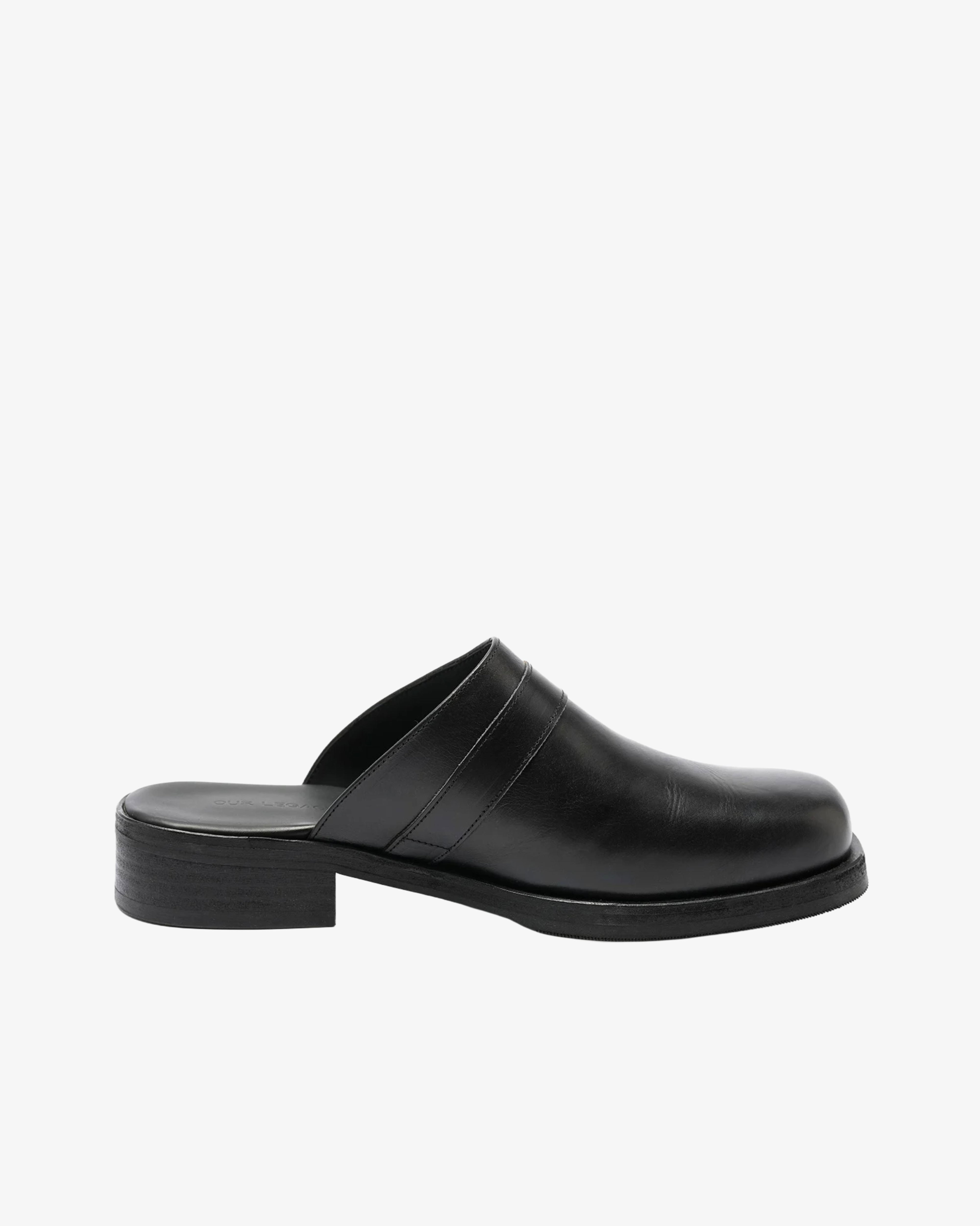 Our Legacy - Men's Camion Mule - (Black) by OUR LEGACY