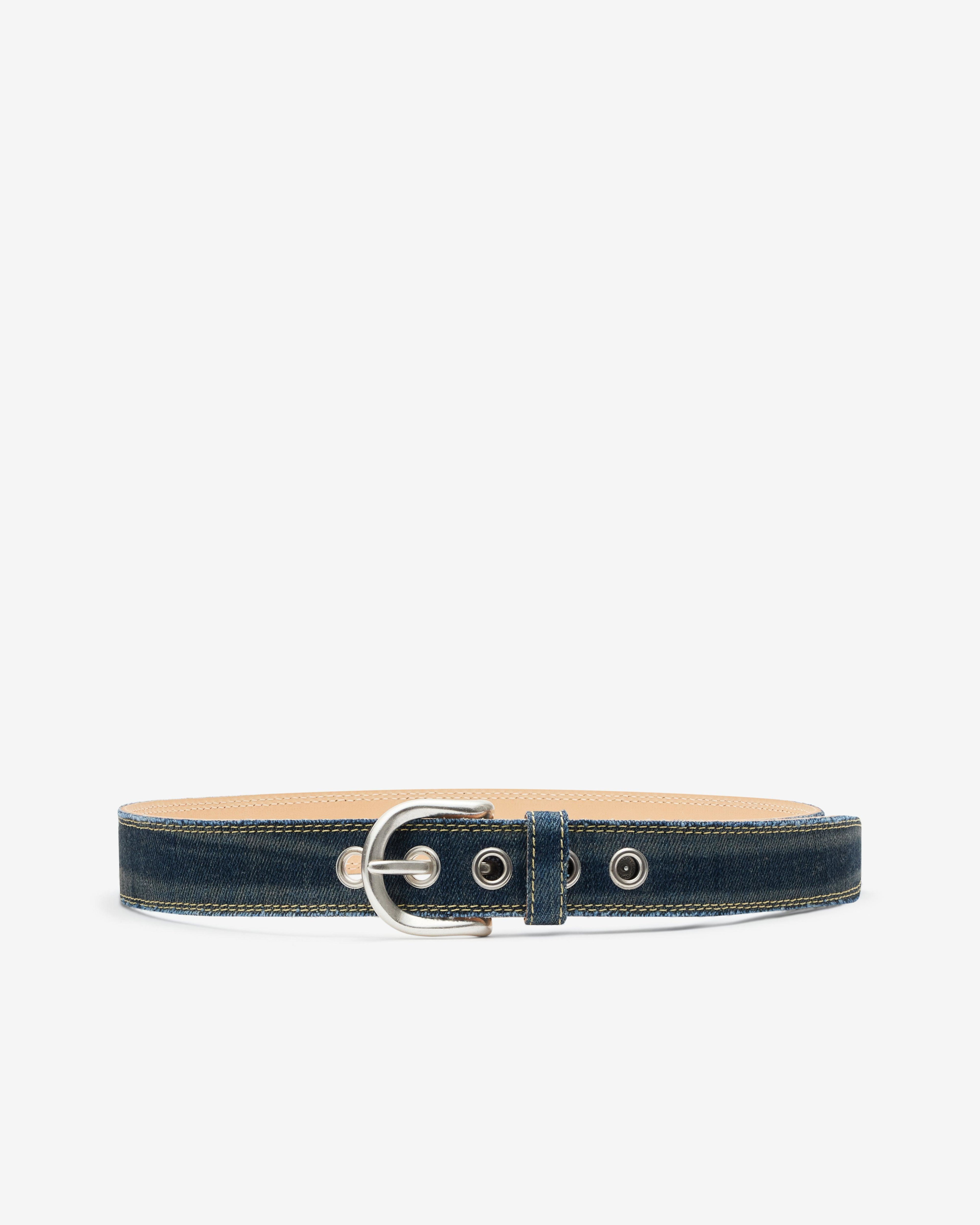 Our Legacy - Men's Fringed Denim Belt - (Rocker Storm Wash) by OUR LEGACY