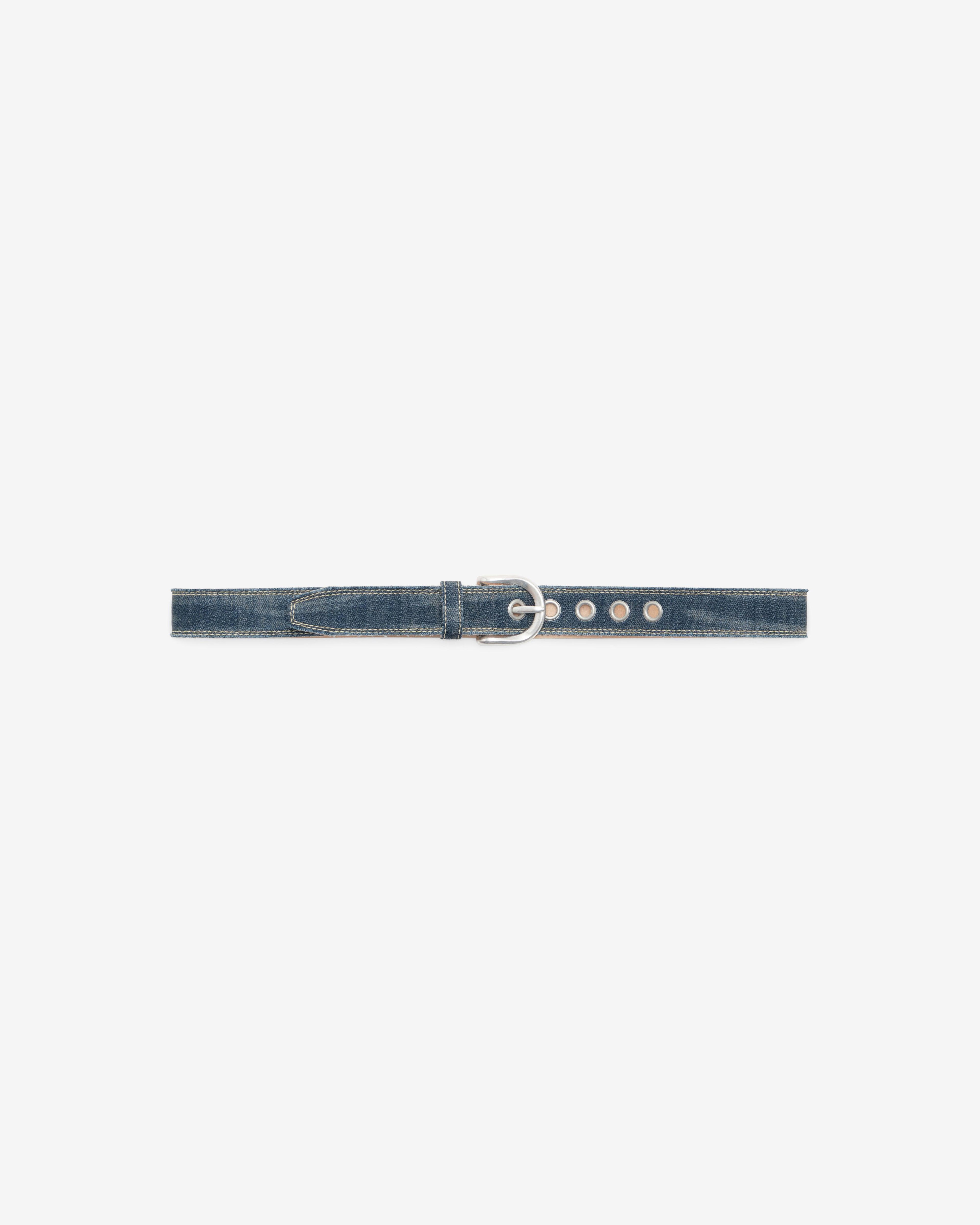 Our Legacy - Men's Fringed Denim Belt - (Storm) by OUR LEGACY