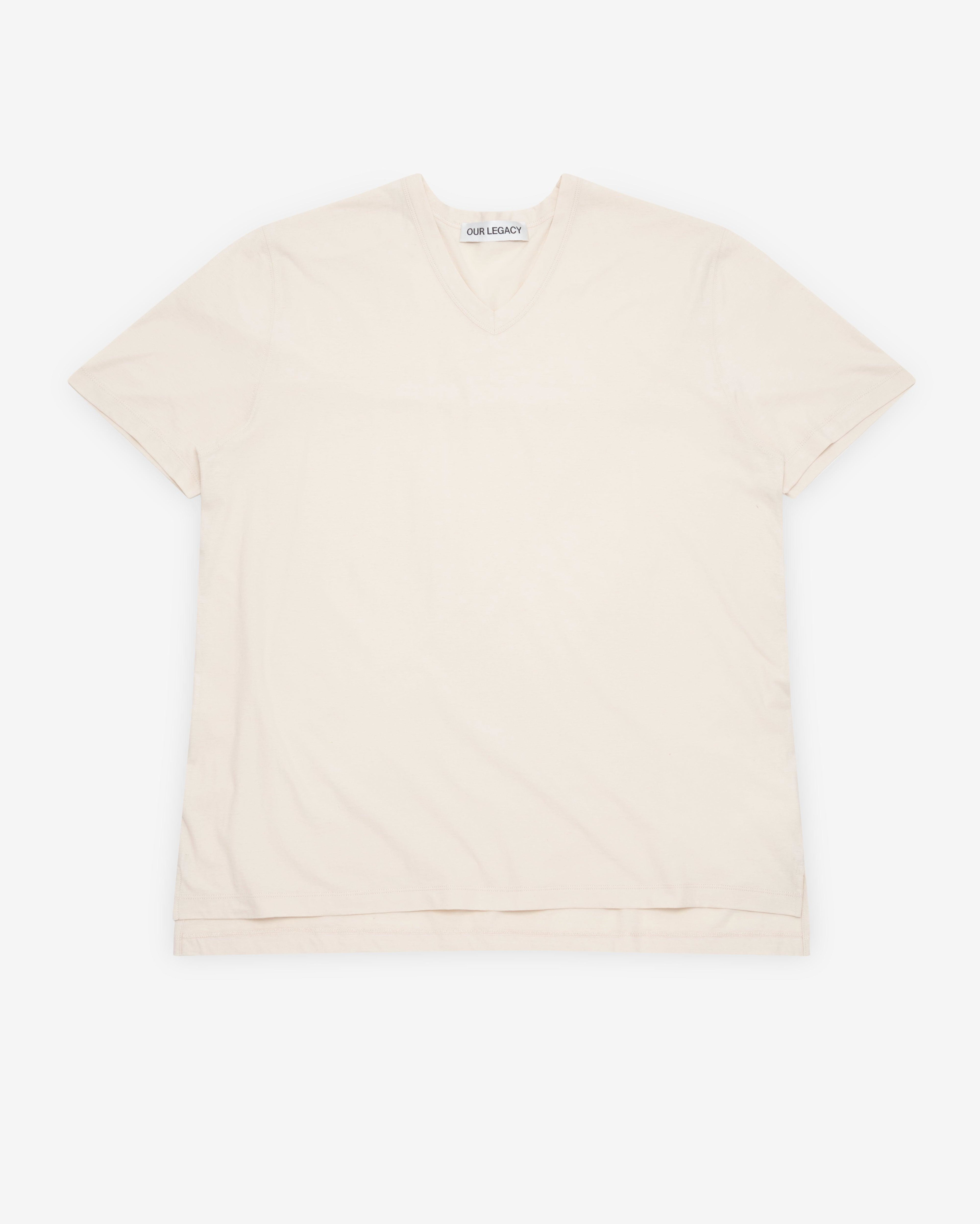 Our Legacy - Men's Gorge V-Neck - (Cream) by OUR LEGACY