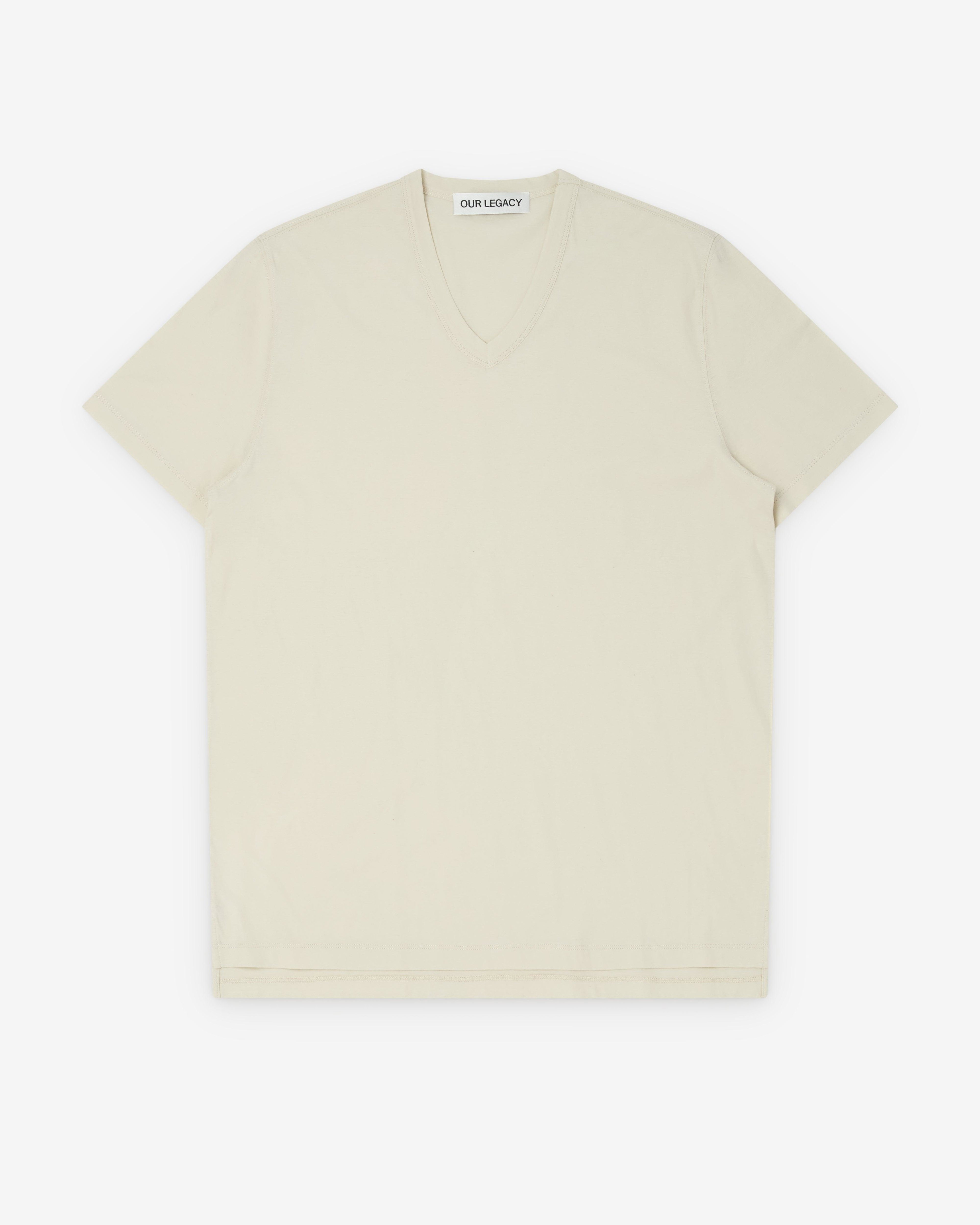 Our Legacy - Men's Gorge V-Neck - (Cream) by OUR LEGACY