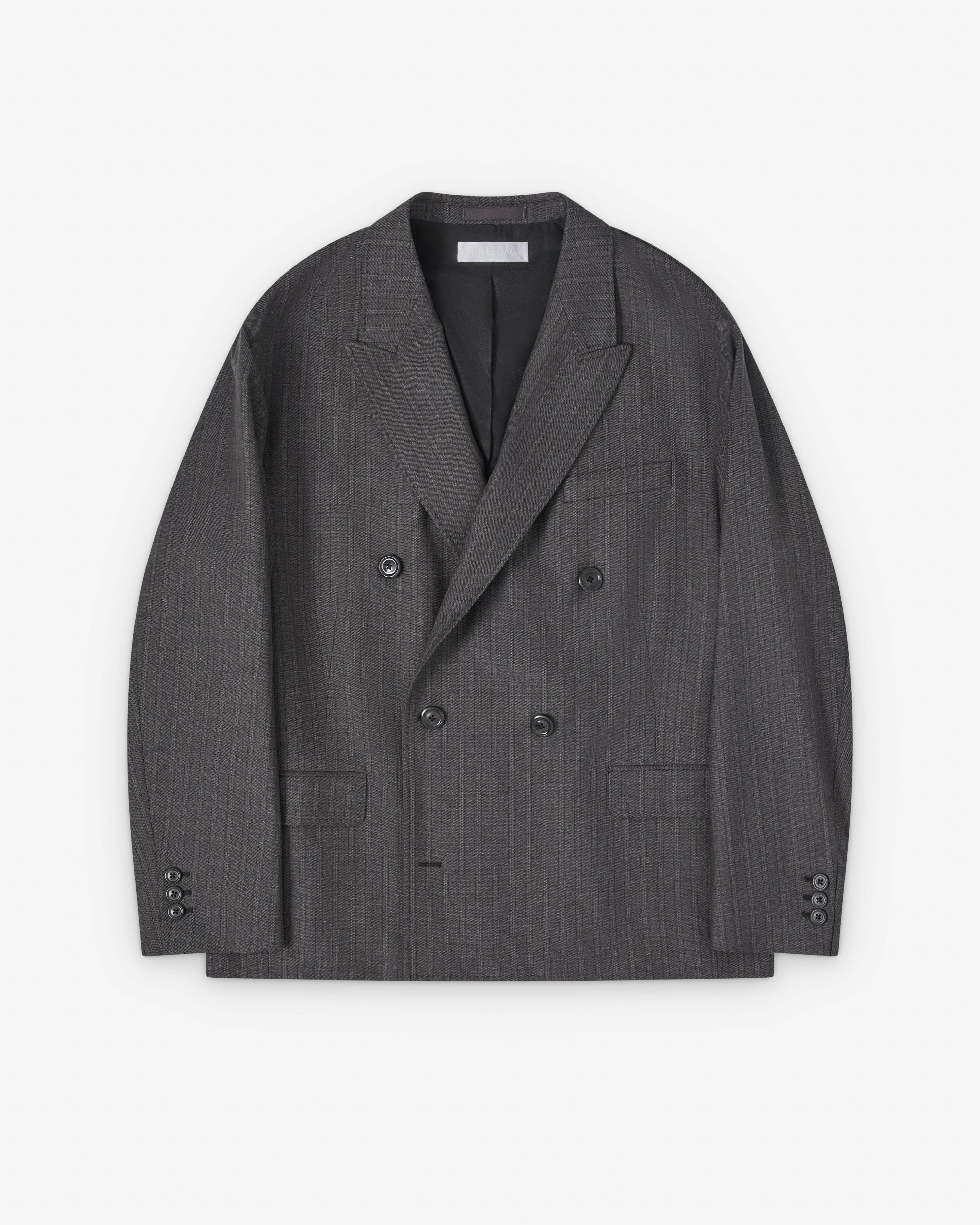 Our Legacy - Men's Halt Blazer - (Phase Stripe Motion Woolcot) by OUR LEGACY