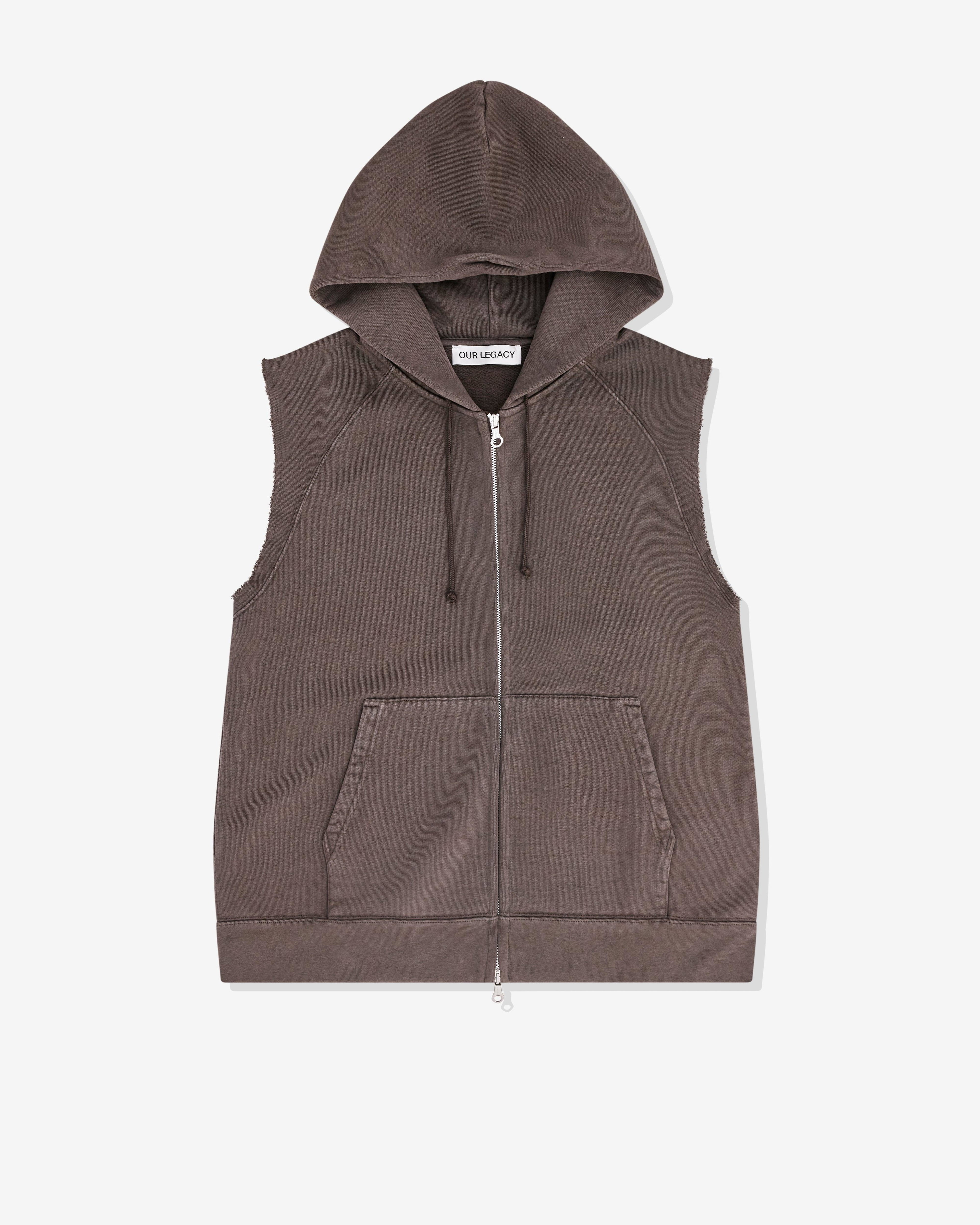 Our Legacy - Men’s Motor Hood Vest - (French Sun Fade Hefty Fleece) by OUR LEGACY