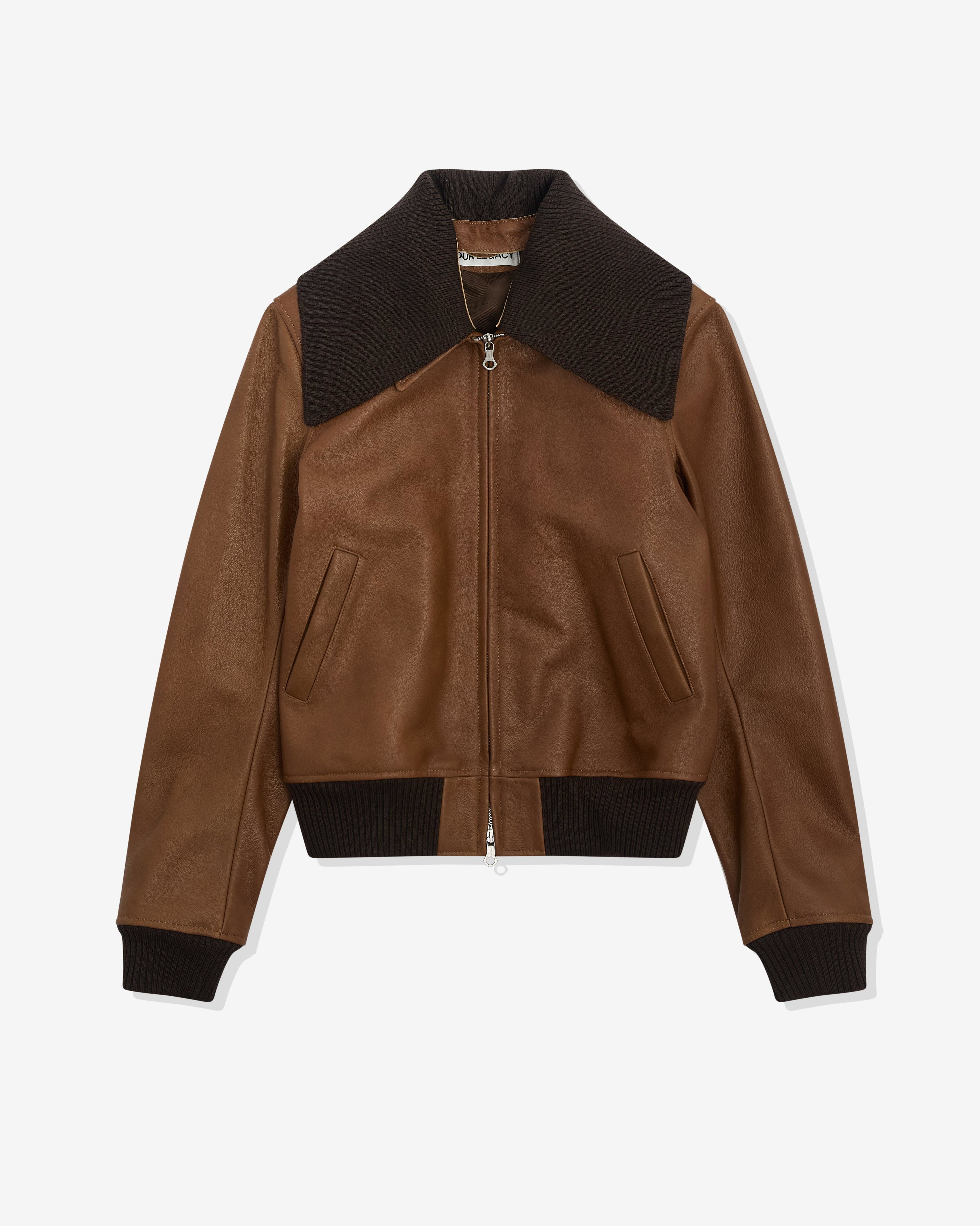 Our Legacy - Men’s Pharos Bomber - (Smoky Quartz Goat Skin) by OUR LEGACY