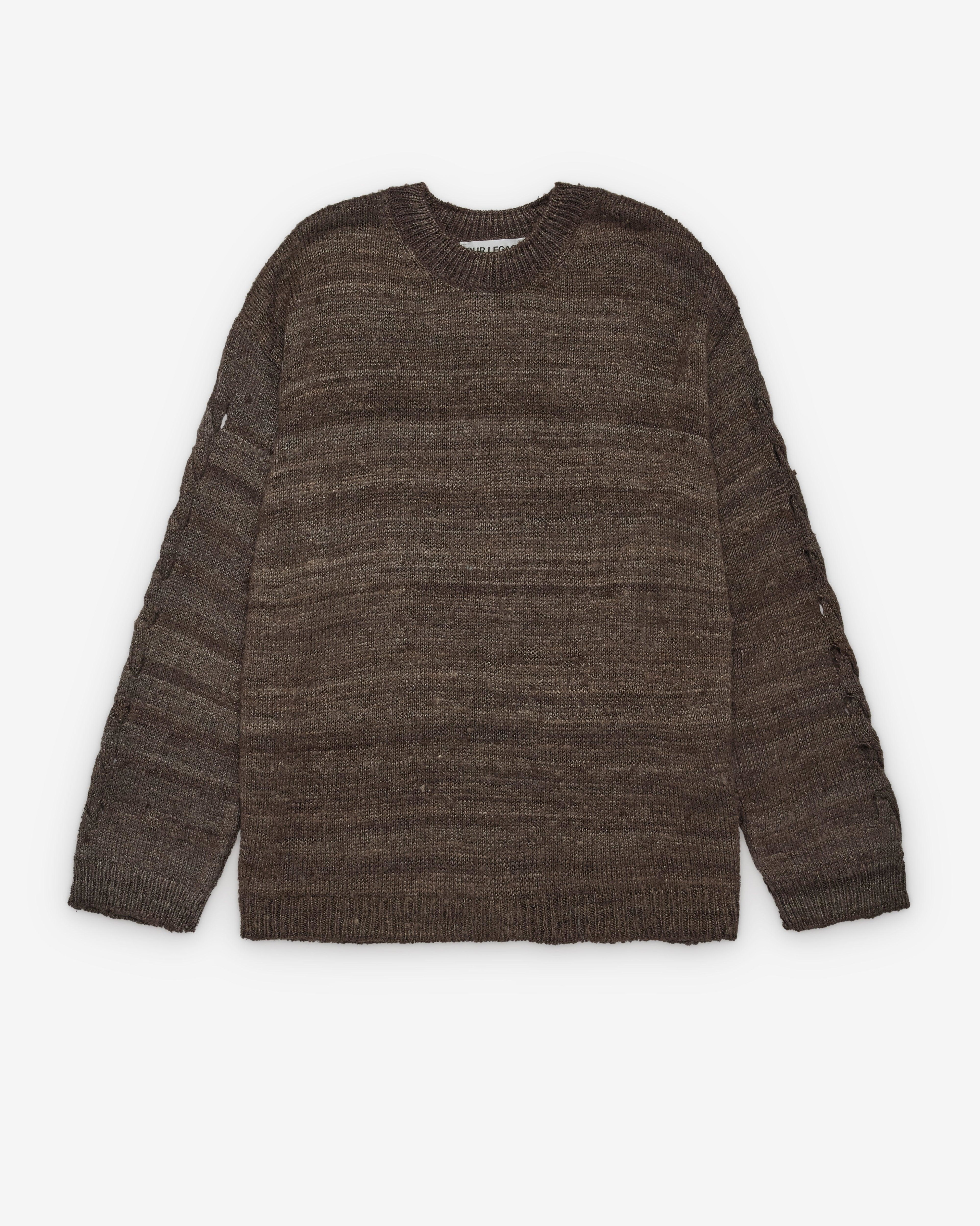 Our Legacy - Men's Popover Roundneck - (Wathered Earth Handspun Silk) by OUR LEGACY