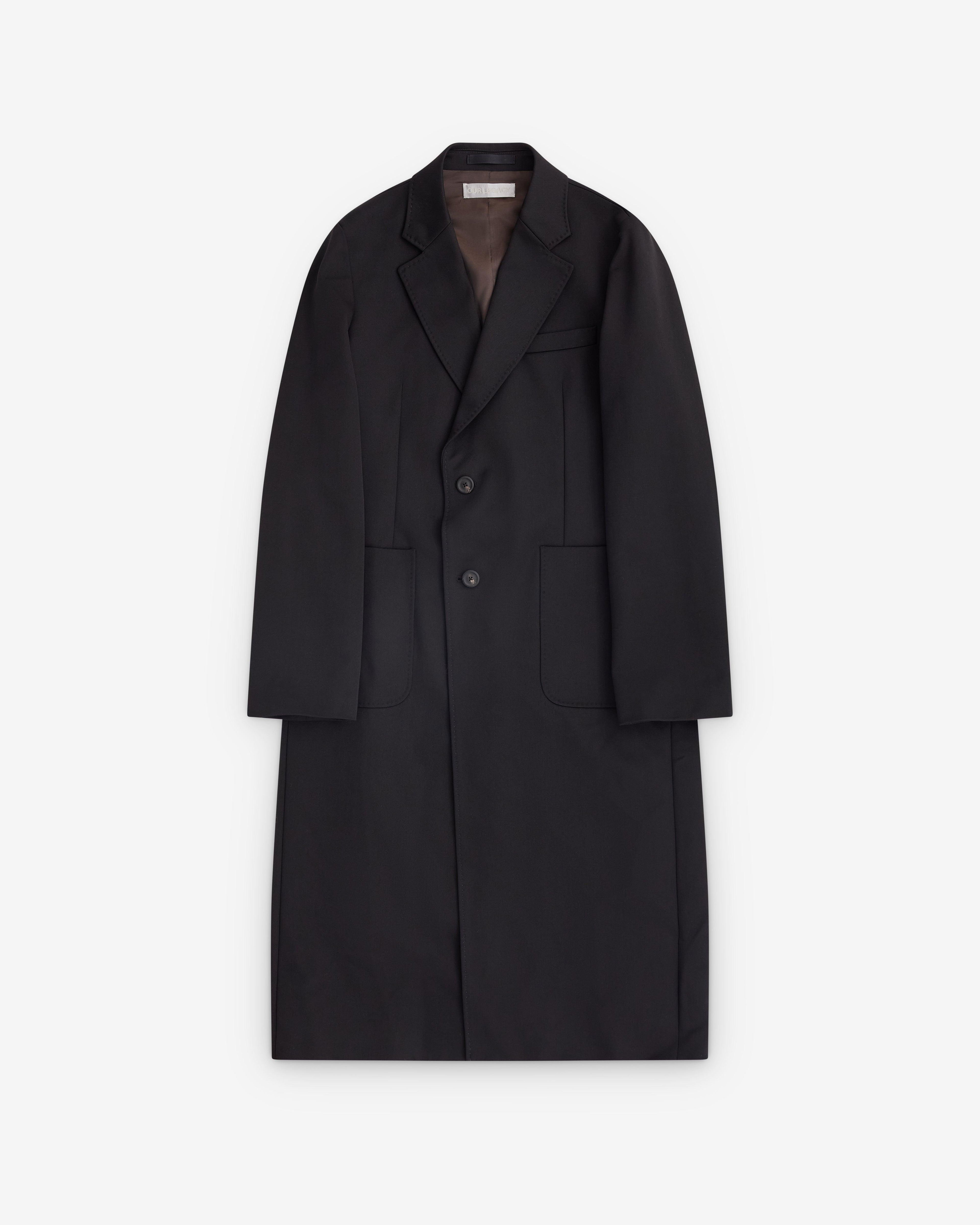 Our Legacy - Men's Robe Overcoat - (Onyx Black) by OUR LEGACY Our Legacy - Men's Robe Overcoat - (Onyx Black) by OUR LEGACY