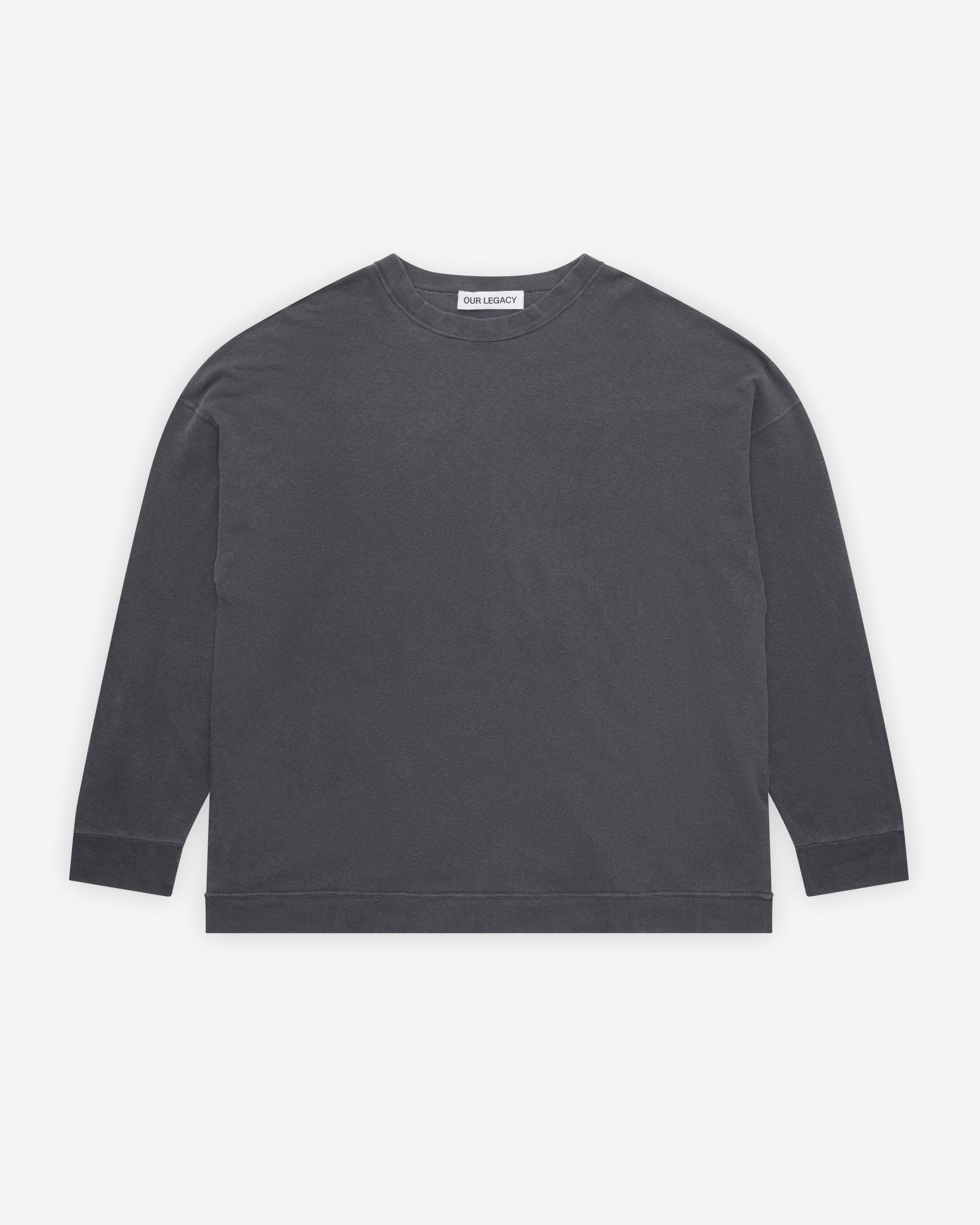 Our Legacy - Men's Slack Sweatshirt - (Washed Black Rogue Loopback) by OUR LEGACY