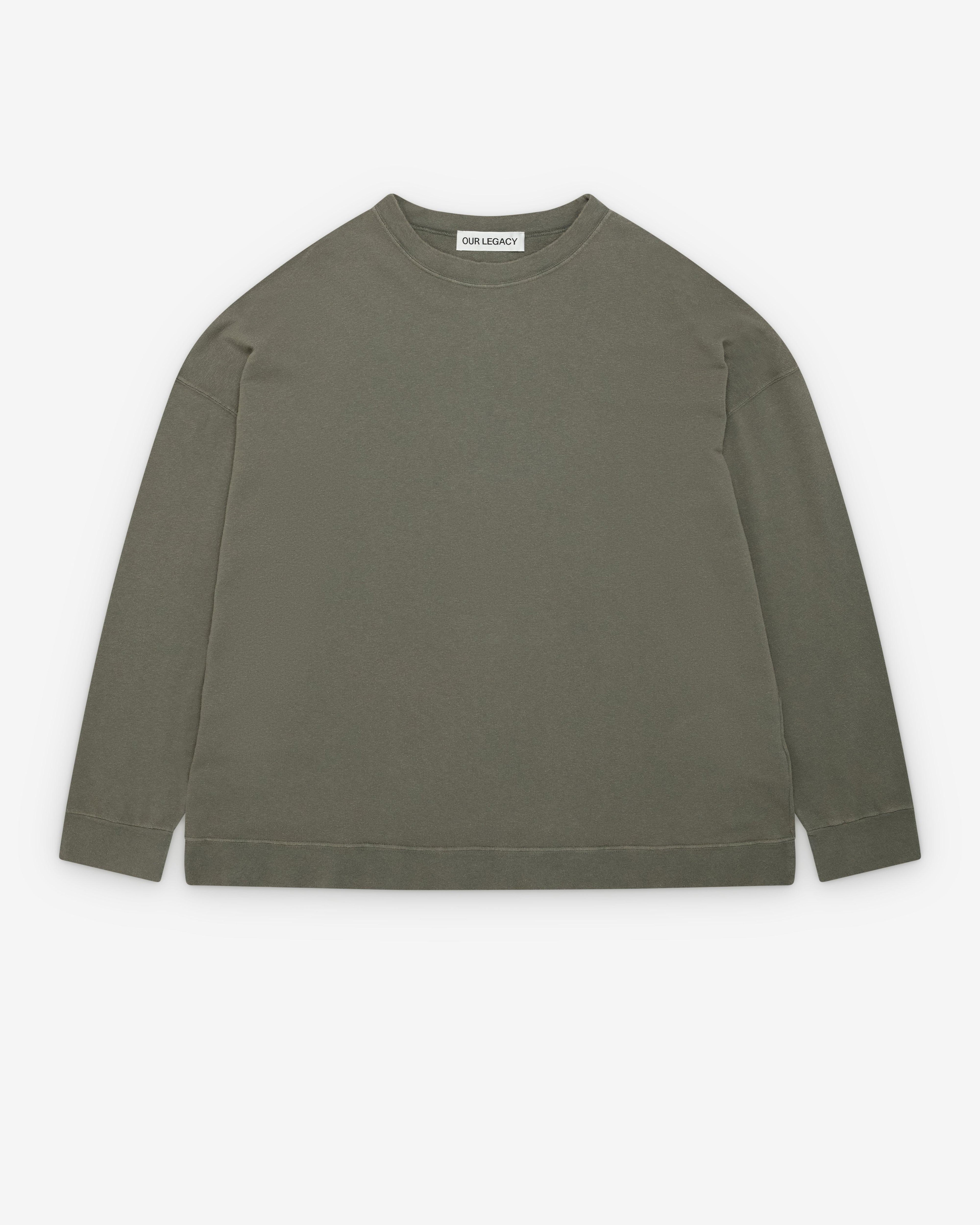 Our Legacy - Men's Slack Sweatshirt - (Worn Olive) by OUR LEGACY