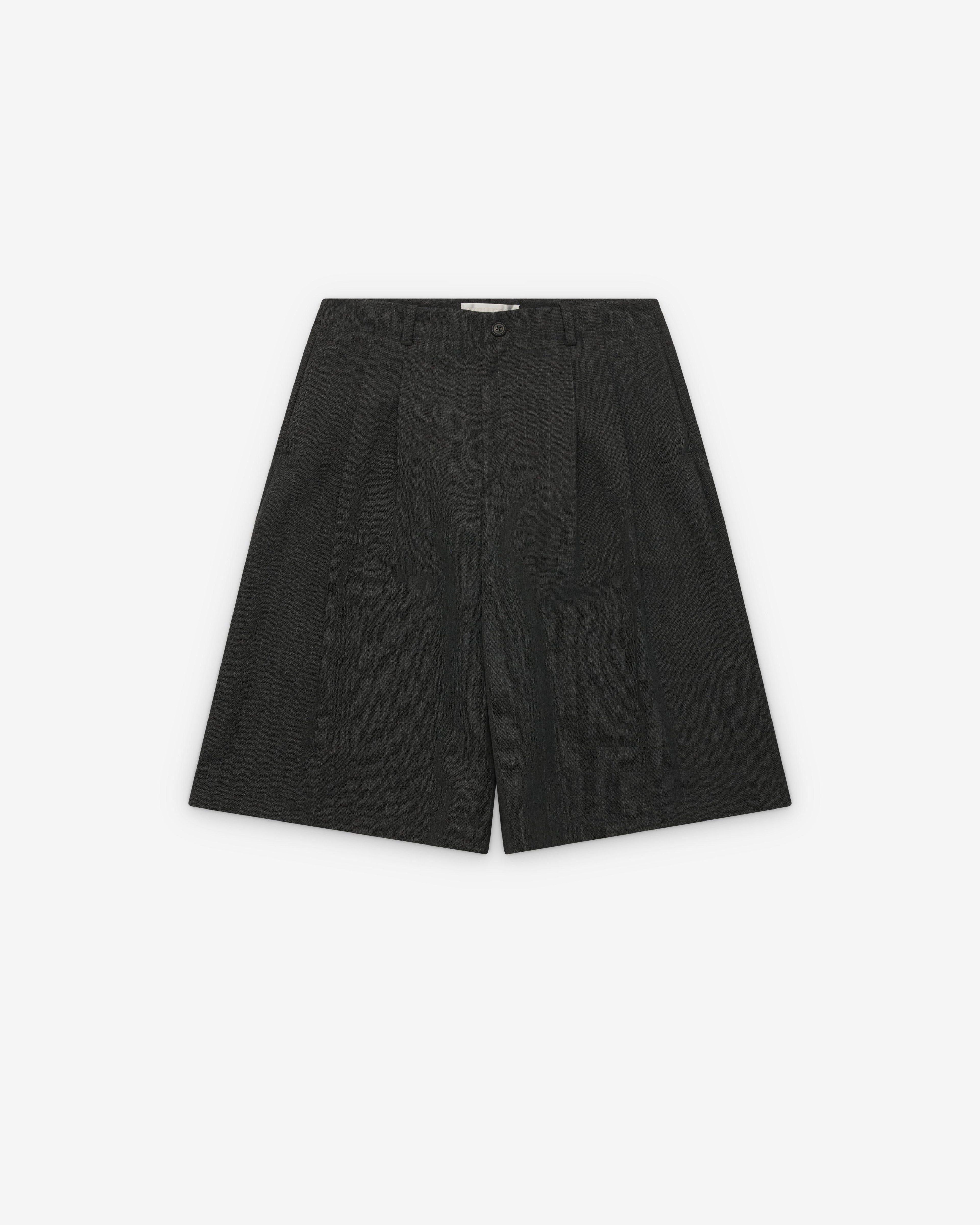 Our Legacy - Men's Split Shorts - (Shark Pinstripe Herringbone) by OUR LEGACY