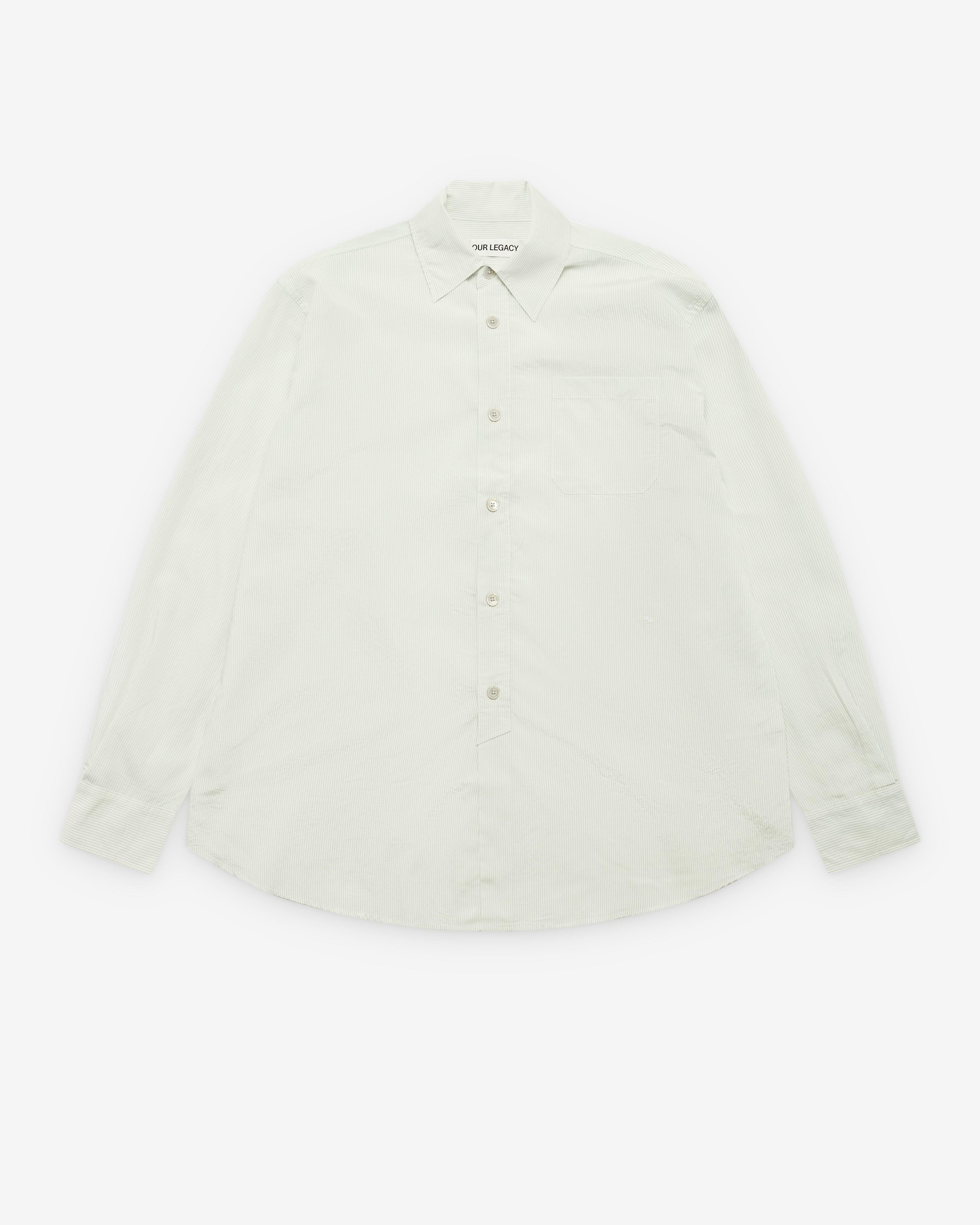 Our Legacy - Men's Vast Shirt - (Midnight Line Stripe Modalux) by OUR LEGACY