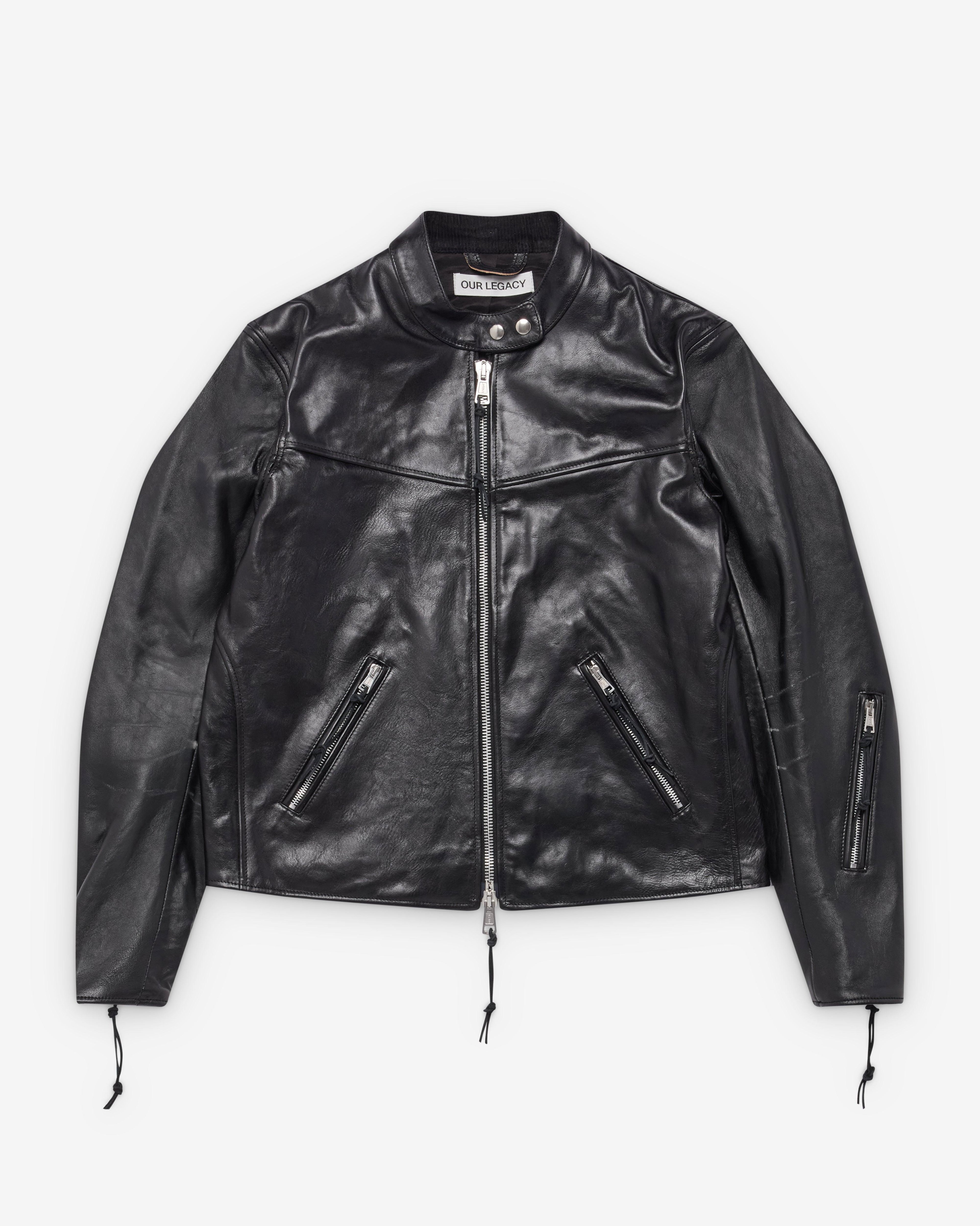 Our Legacy - Men's Yurei Jacket - (Whisker Black Buffed Lambskin) by OUR LEGACY