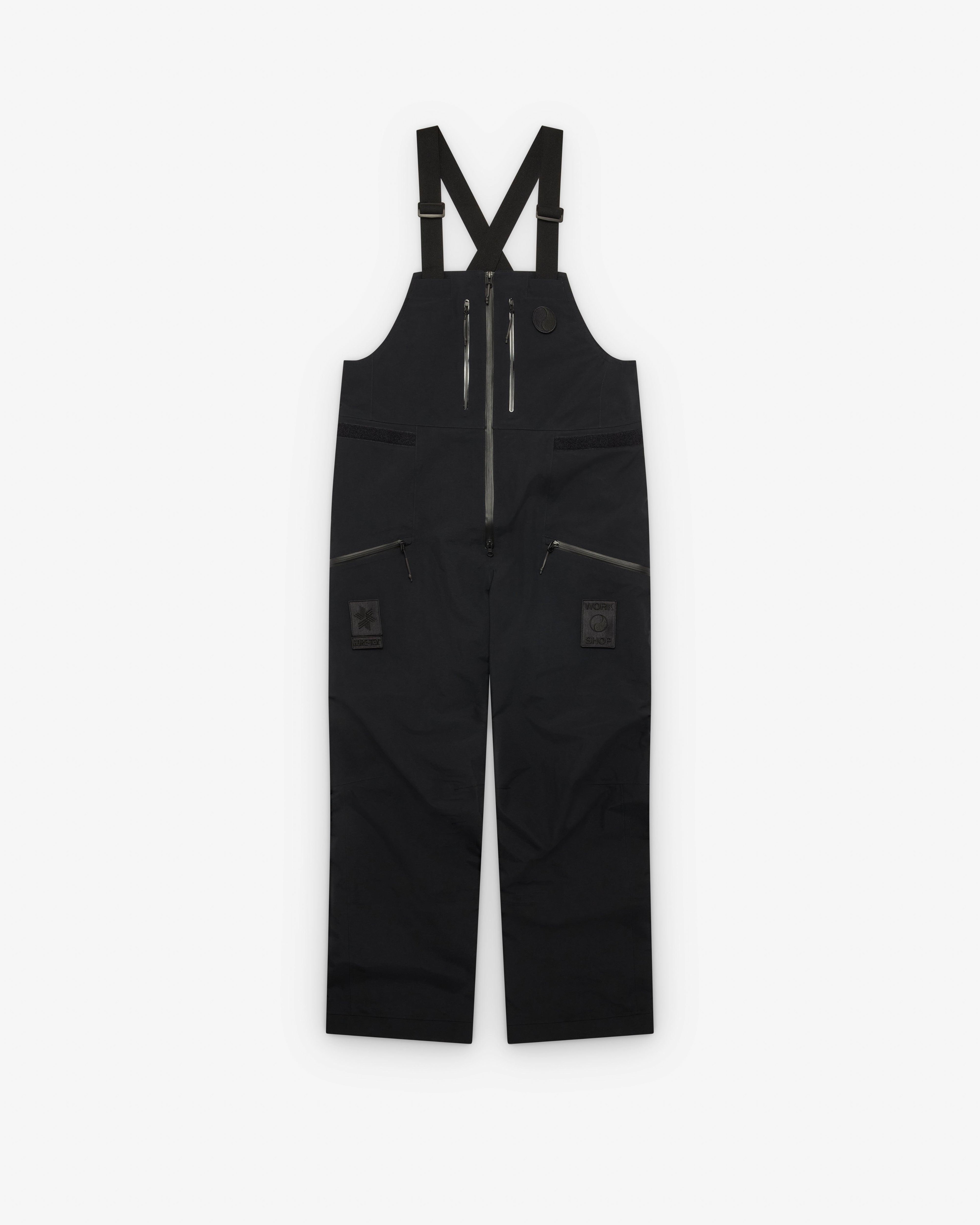 Our Legacy WORK SHOP - Men's Goldwin Gore-Tex 3L Bib Pants - (Jet Black) by OUR LEGACY