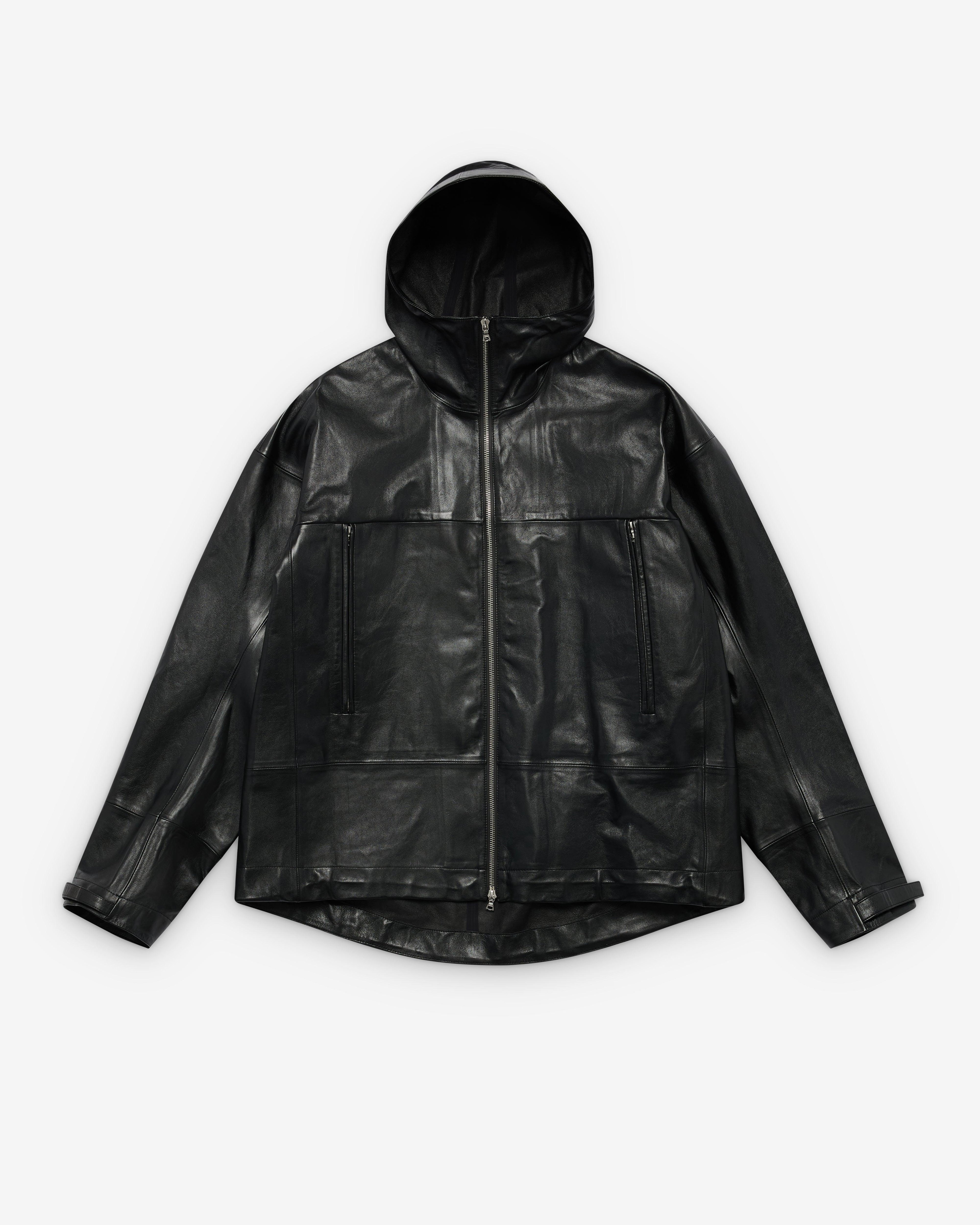 Our Legacy WORK SHOP - ROA Leather Shell Jacket - (Carbon) by OUR LEGACY