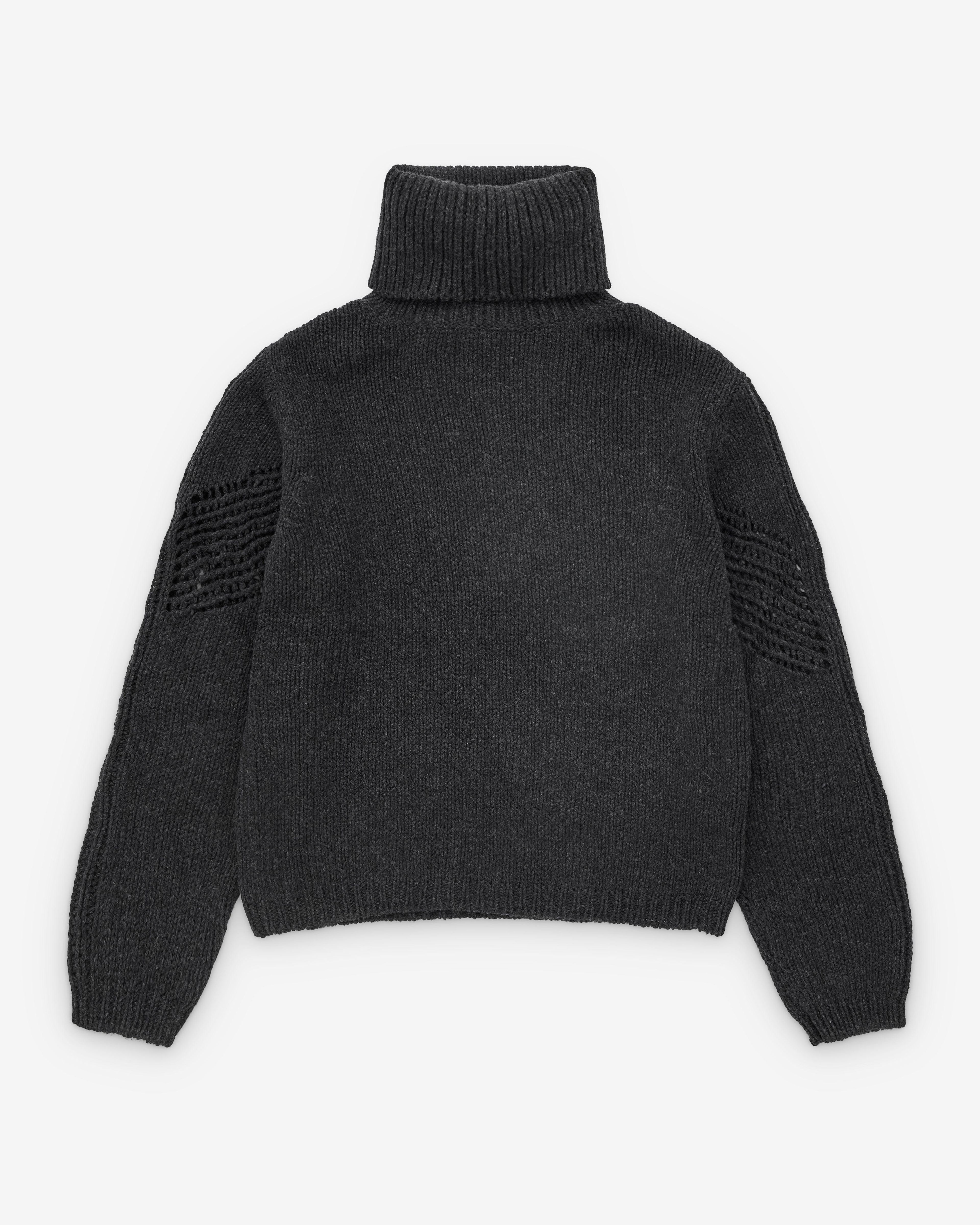 Our Legacy - Women's Cage Rollneck - (Charcoal Low Twist Merino) by OUR LEGACY