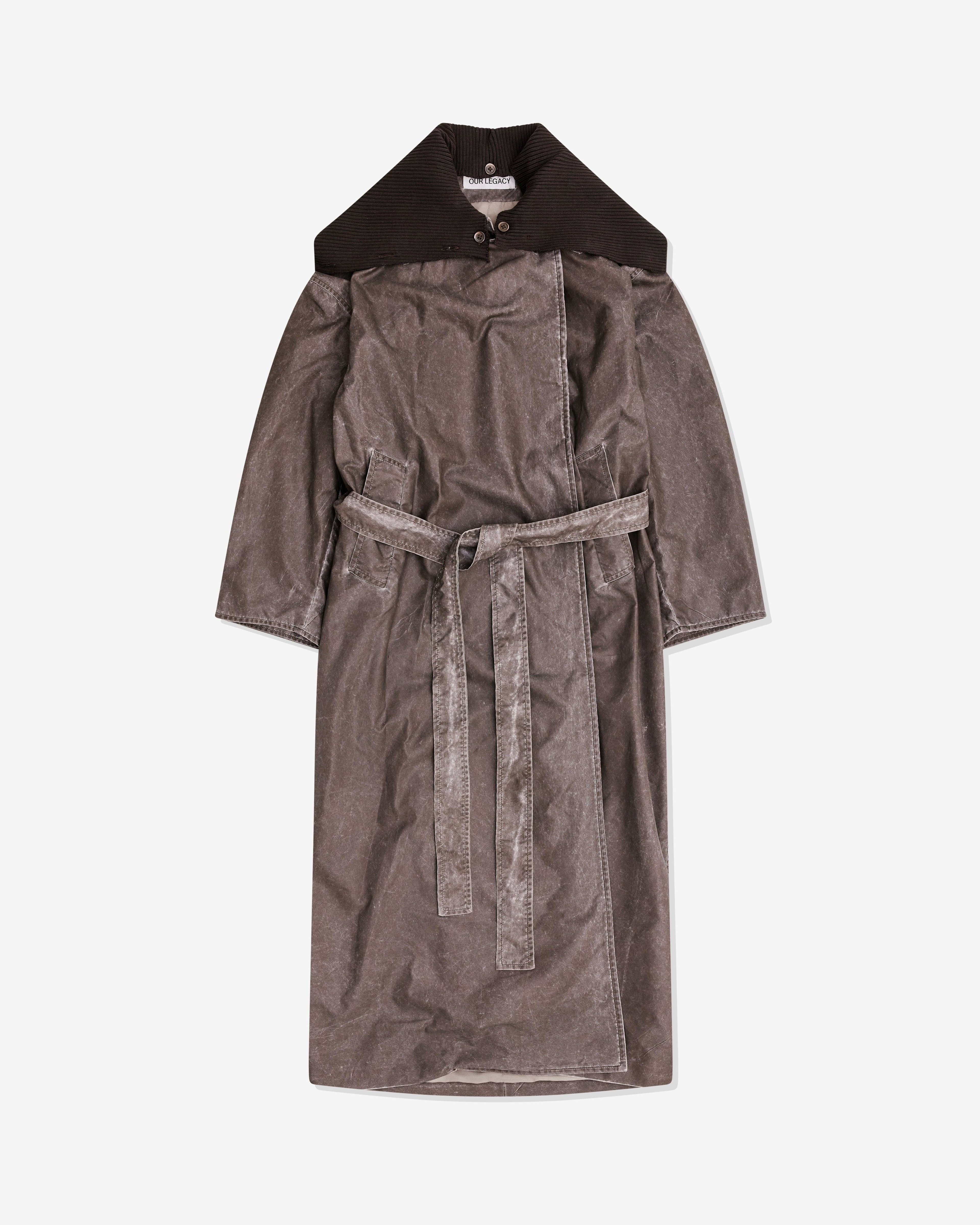Our Legacy - Women’s Court Coat - (Brown Wash Out Nylon) by OUR LEGACY