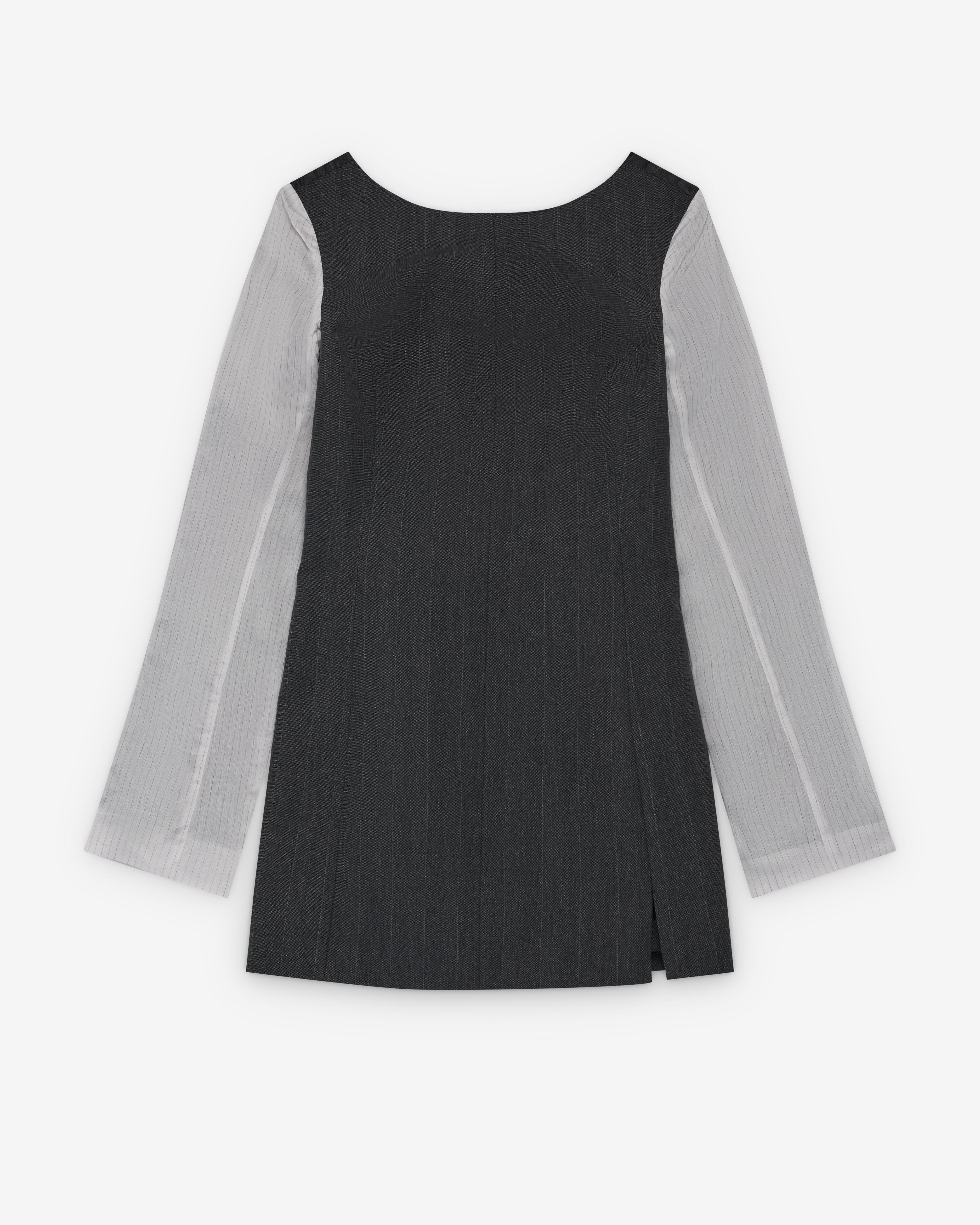Our Legacy - Women's Firm Dress - (Shark Pinstripe Herringbone) by OUR LEGACY