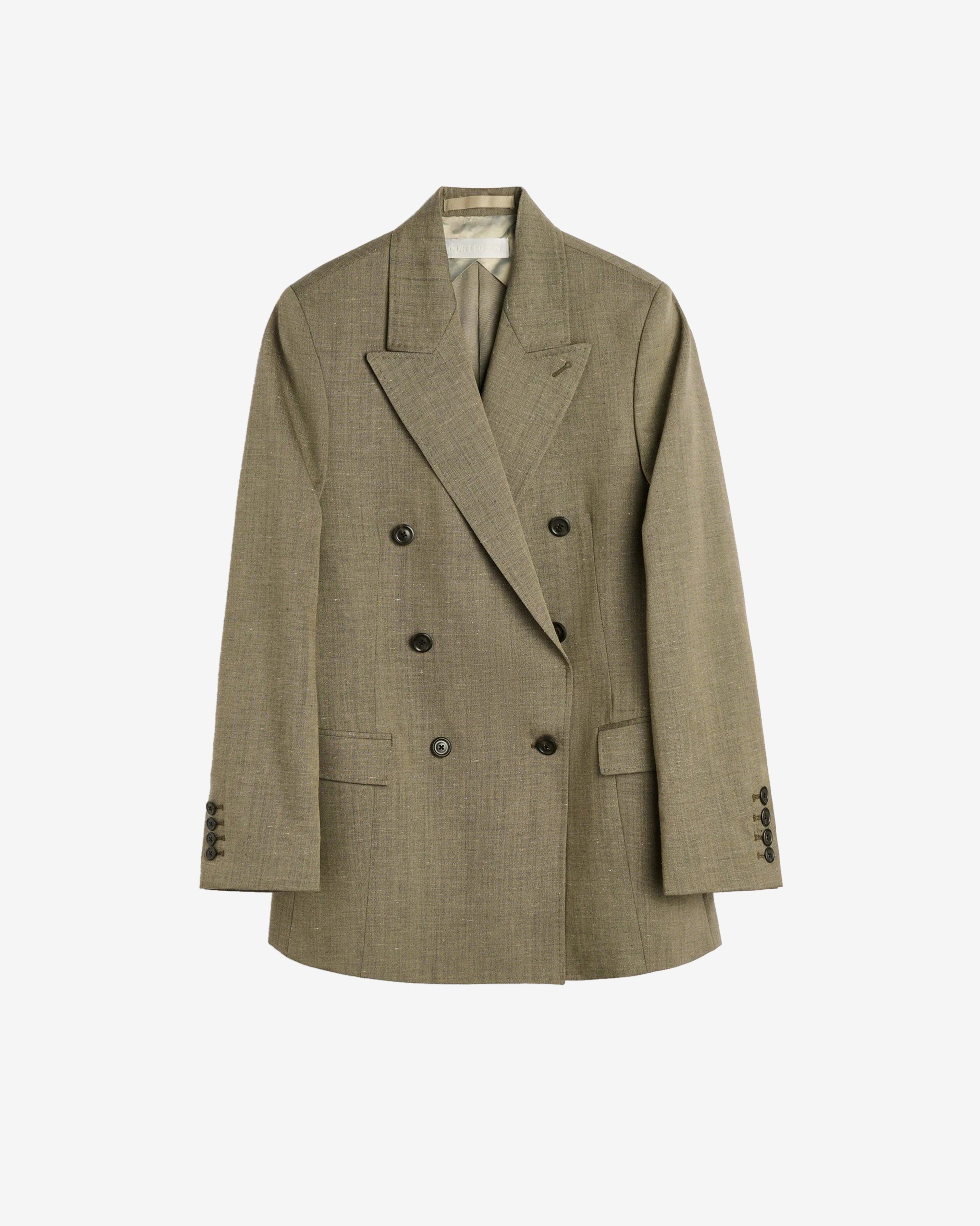 Our Legacy - Women's Haul Blazer - (Clay Flowy Fleck Wool) by OUR LEGACY