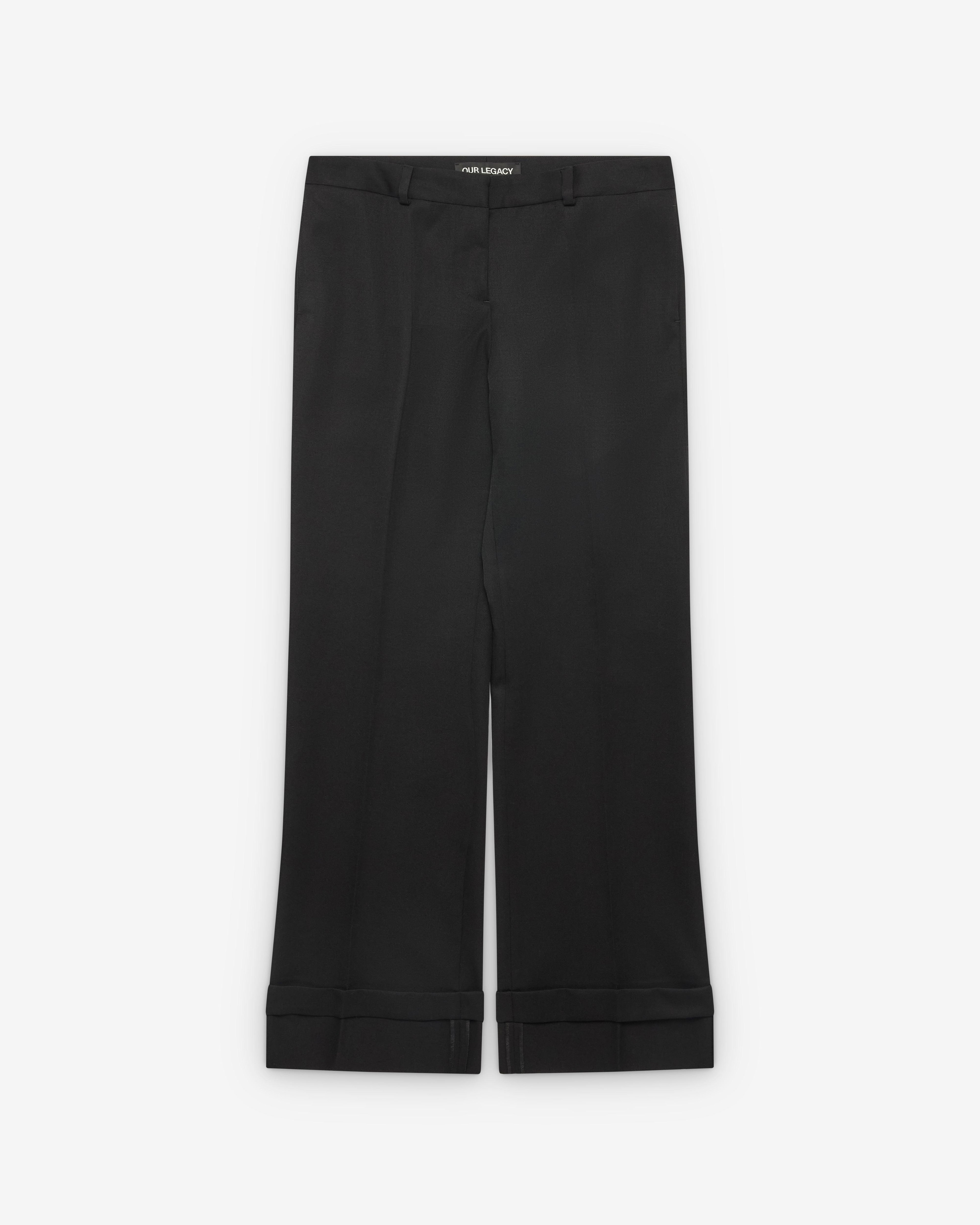 Our Legacy - Women's Hip Trouser - (Coarse Black) by OUR LEGACY