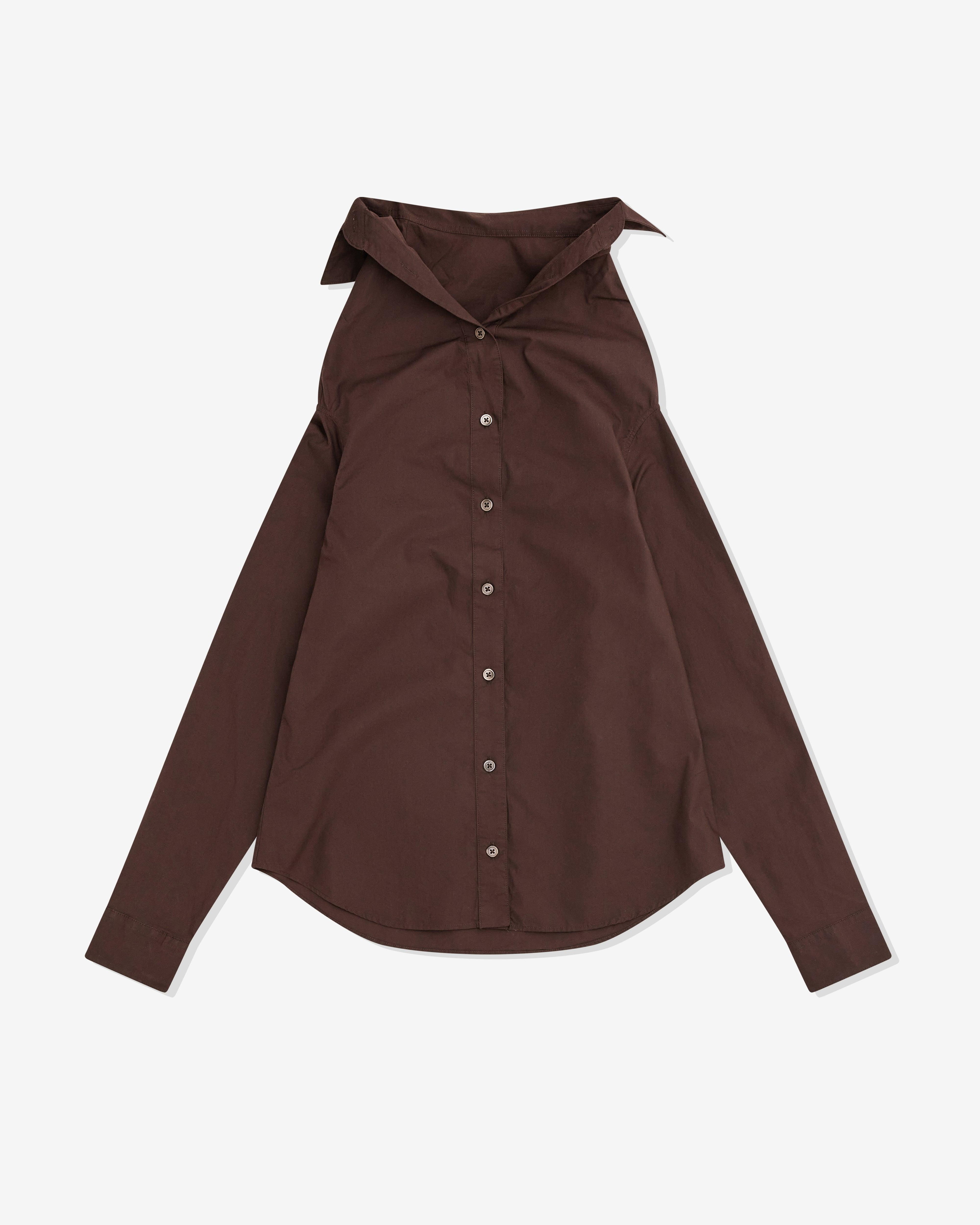 Our Legacy - Women’s Kaonashi Shirt - (Hefty Brown Coarse Poplin) by OUR LEGACY