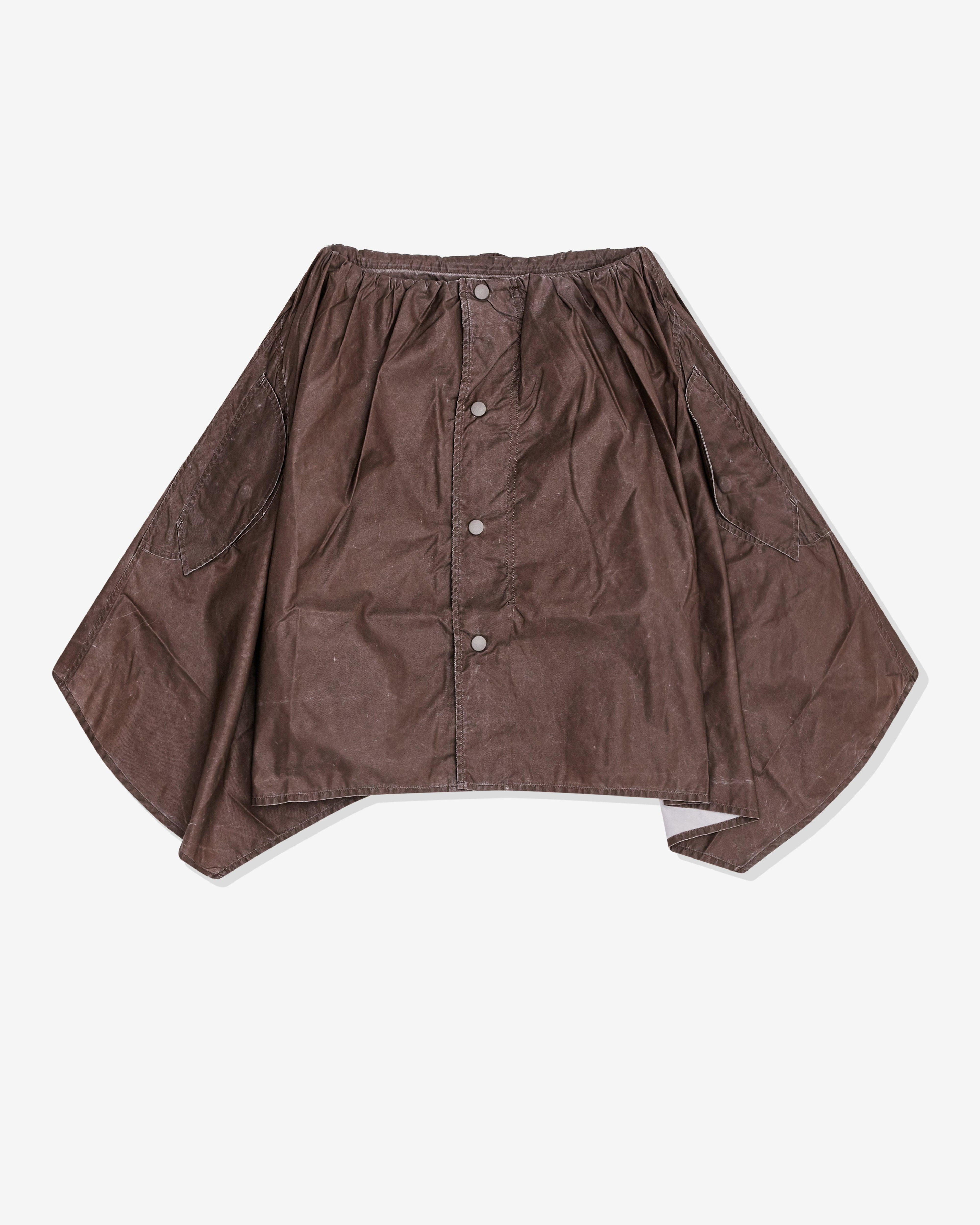 Our Legacy - Women’s Mainsail Skirt - (Brown Wash Out Nylon) by OUR LEGACY