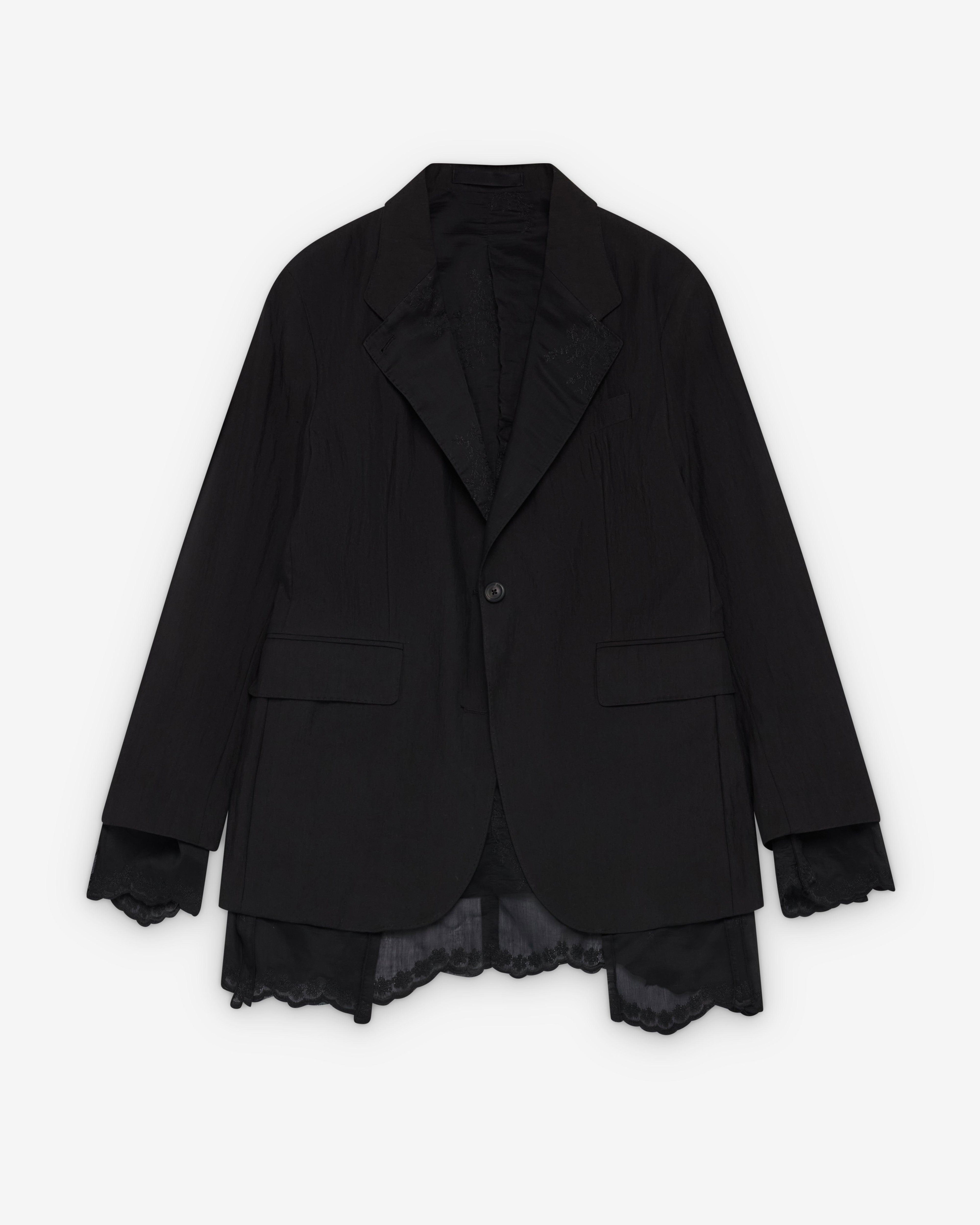Our Legacy - Women's Reversible Drip Blazer - (Soot Black Techflax) by OUR LEGACY