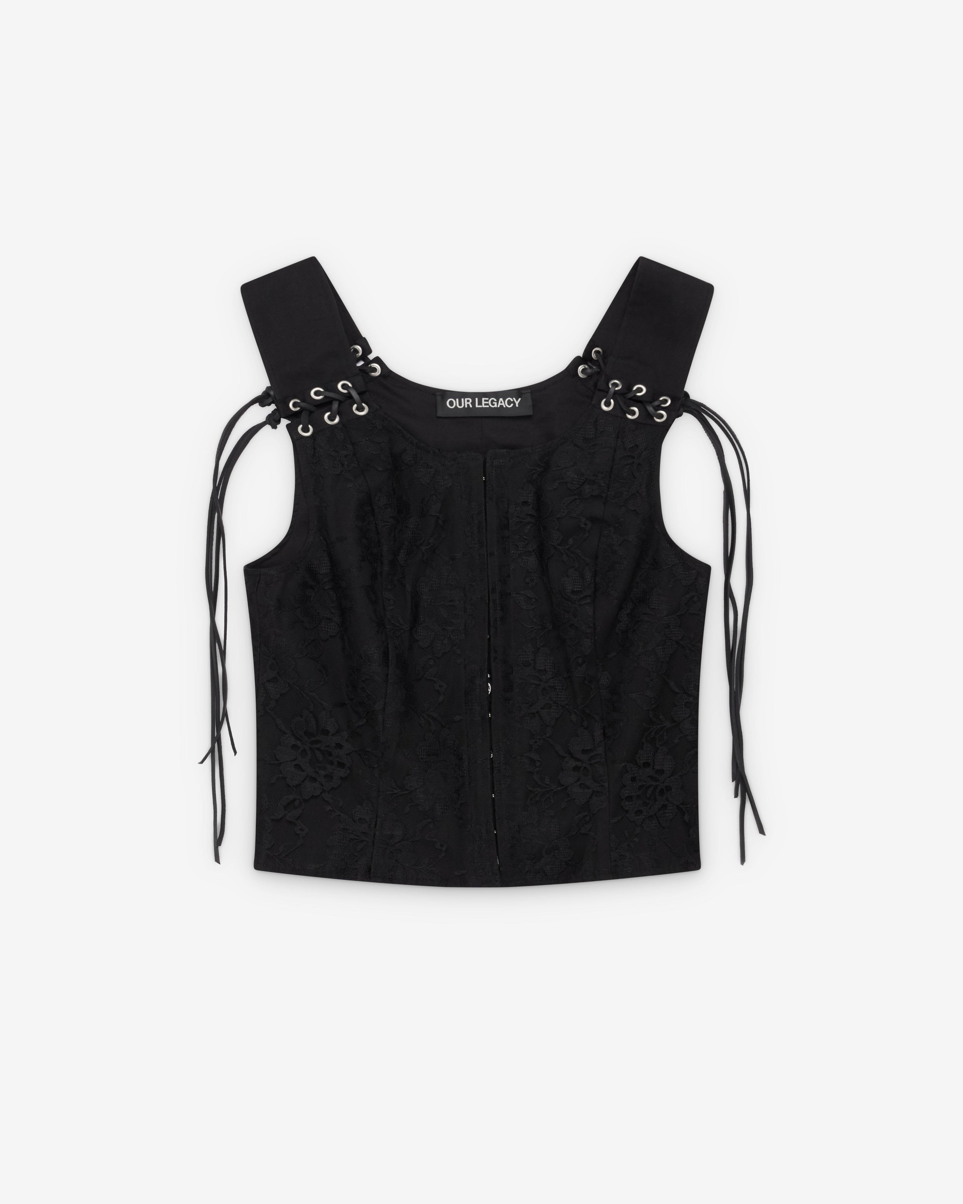 Our Legacy - Women's Tough Vest - (Studio Black Micro Canvas) by OUR LEGACY