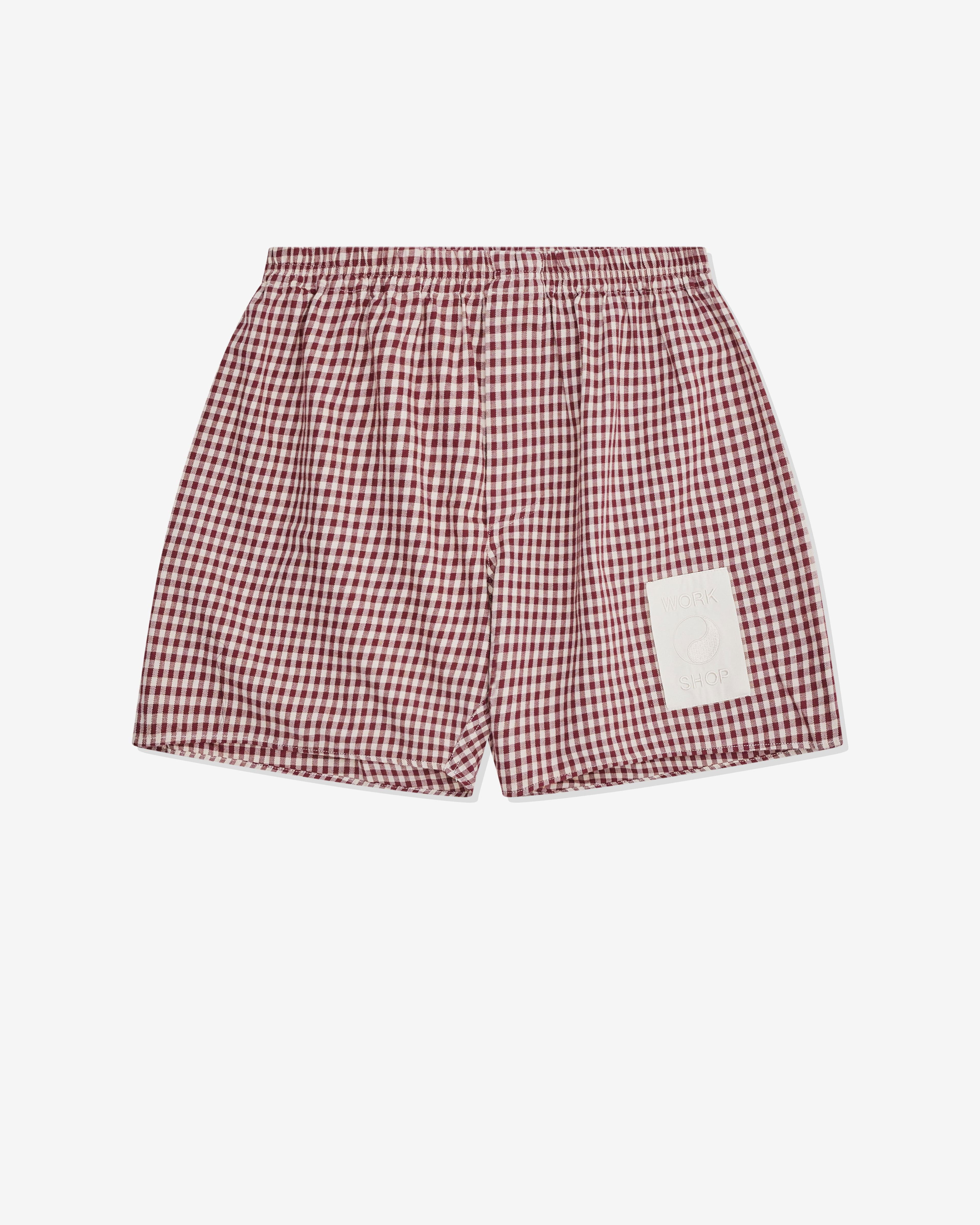 Our Legacy - Work Shop Boxer Short - (Red/White) by OUR LEGACY